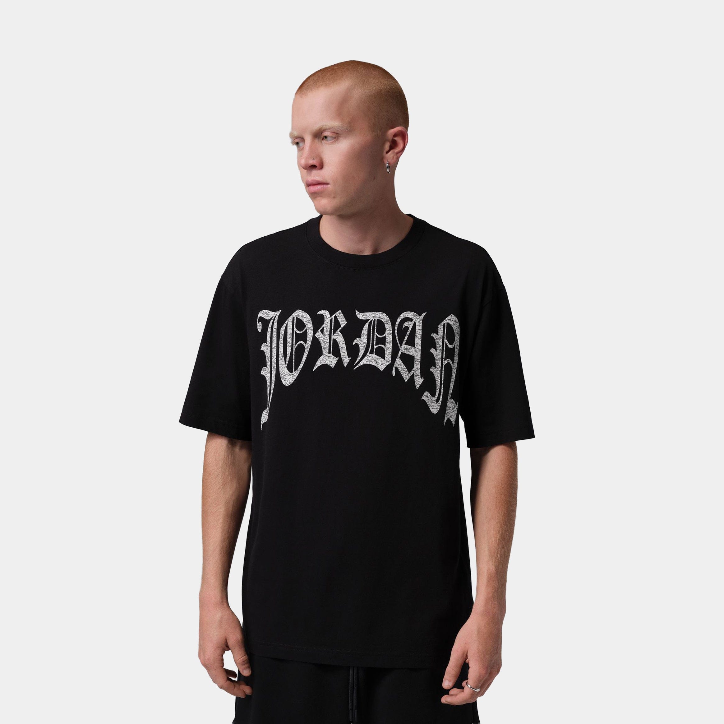 Air Jordan Brooklyn Mens Short Sleeve Shirt (Black/White)