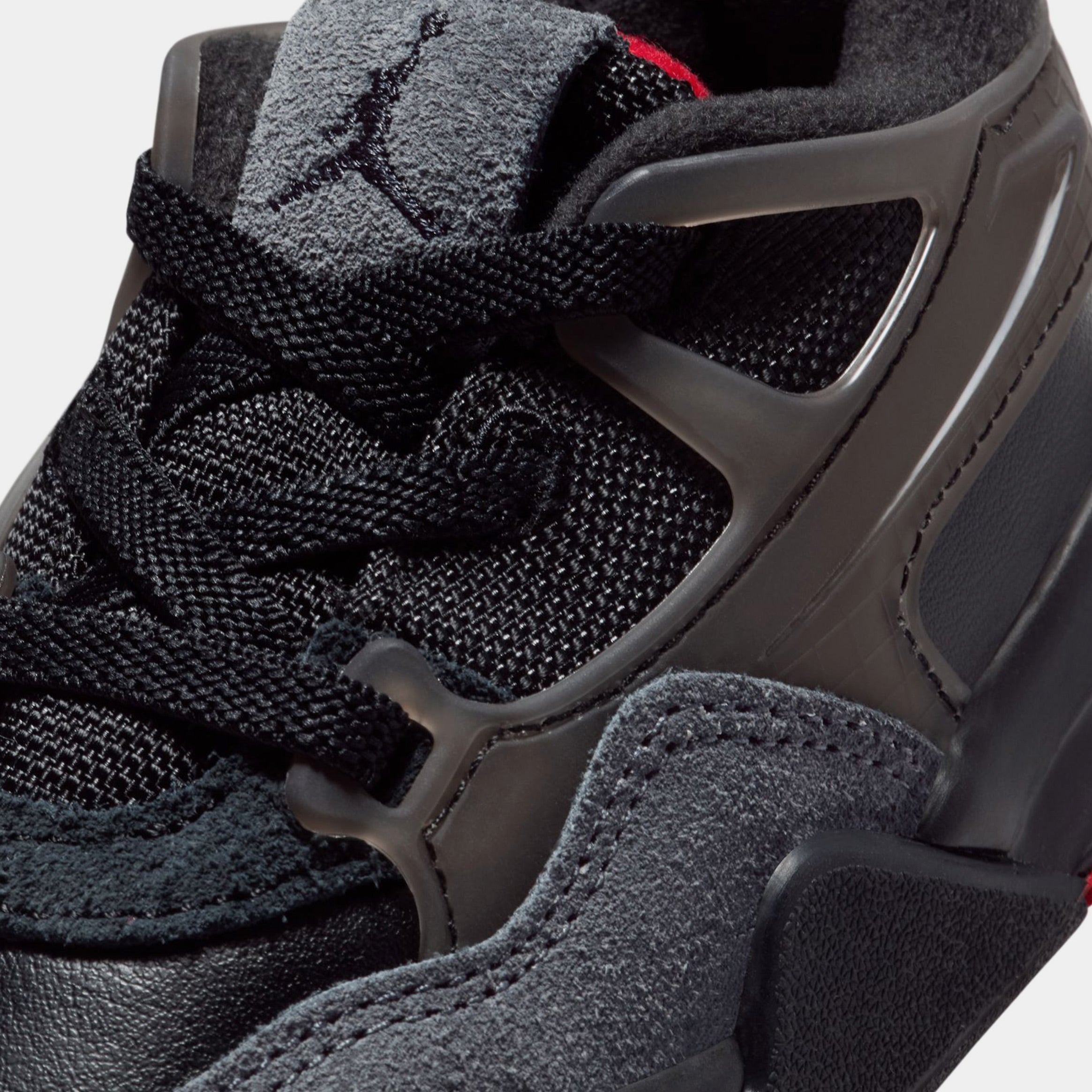 Air Jordan 4 RM Bred Infant Toddler Lifestyle Shoes (Black/Anthracite/Varsity Red)