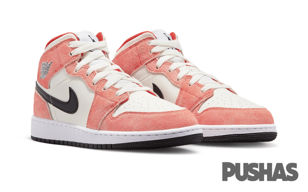 Air Jordan 1 Mid SE Orange Suede GS (2023)
