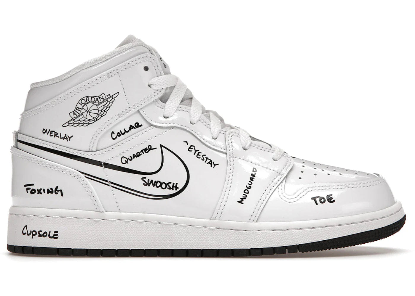 Air Jordan Jordan 1 Mid Schematic (GS)