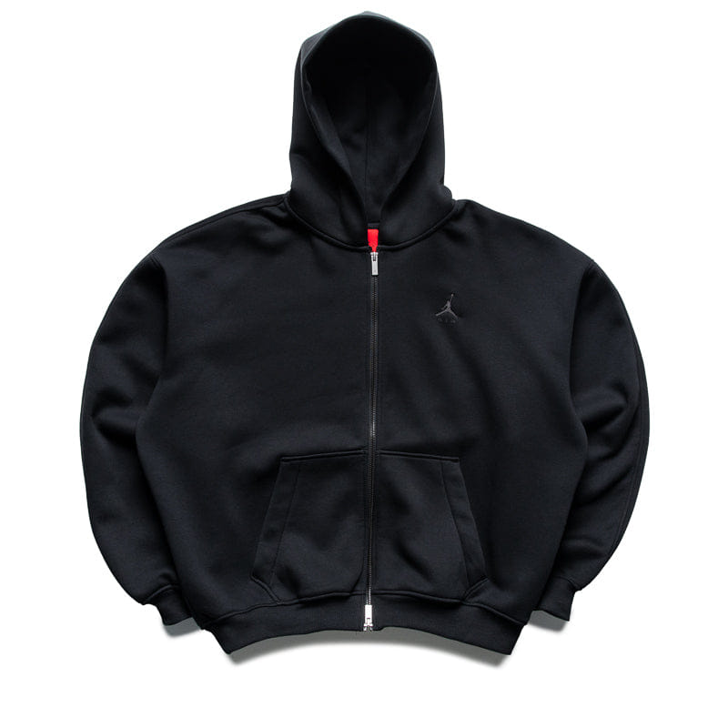 Air Jordan Jordan Brooklyn Oversized Fleece Full Zip Hoodie - Black/Dark Smoke Grey