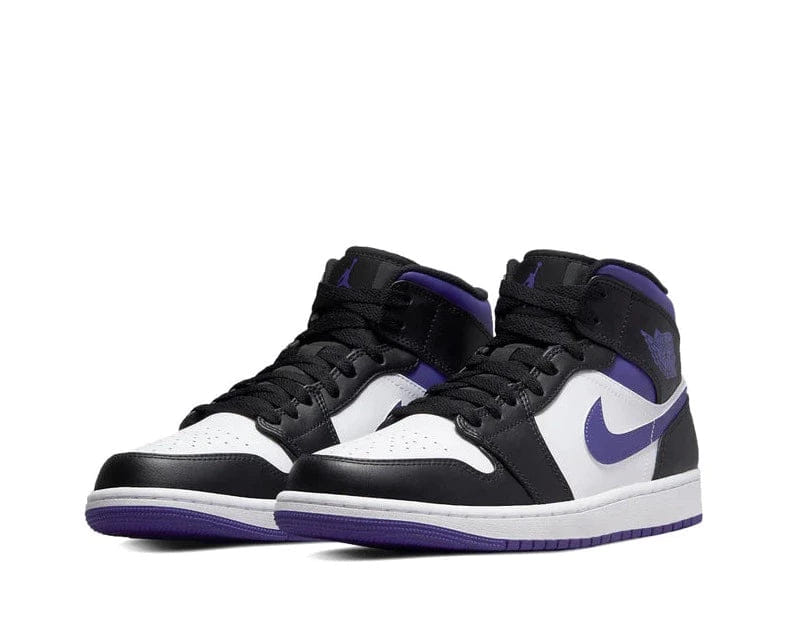 Air Jordan JORDAN 1 MID WHITE BLACK PURPLE