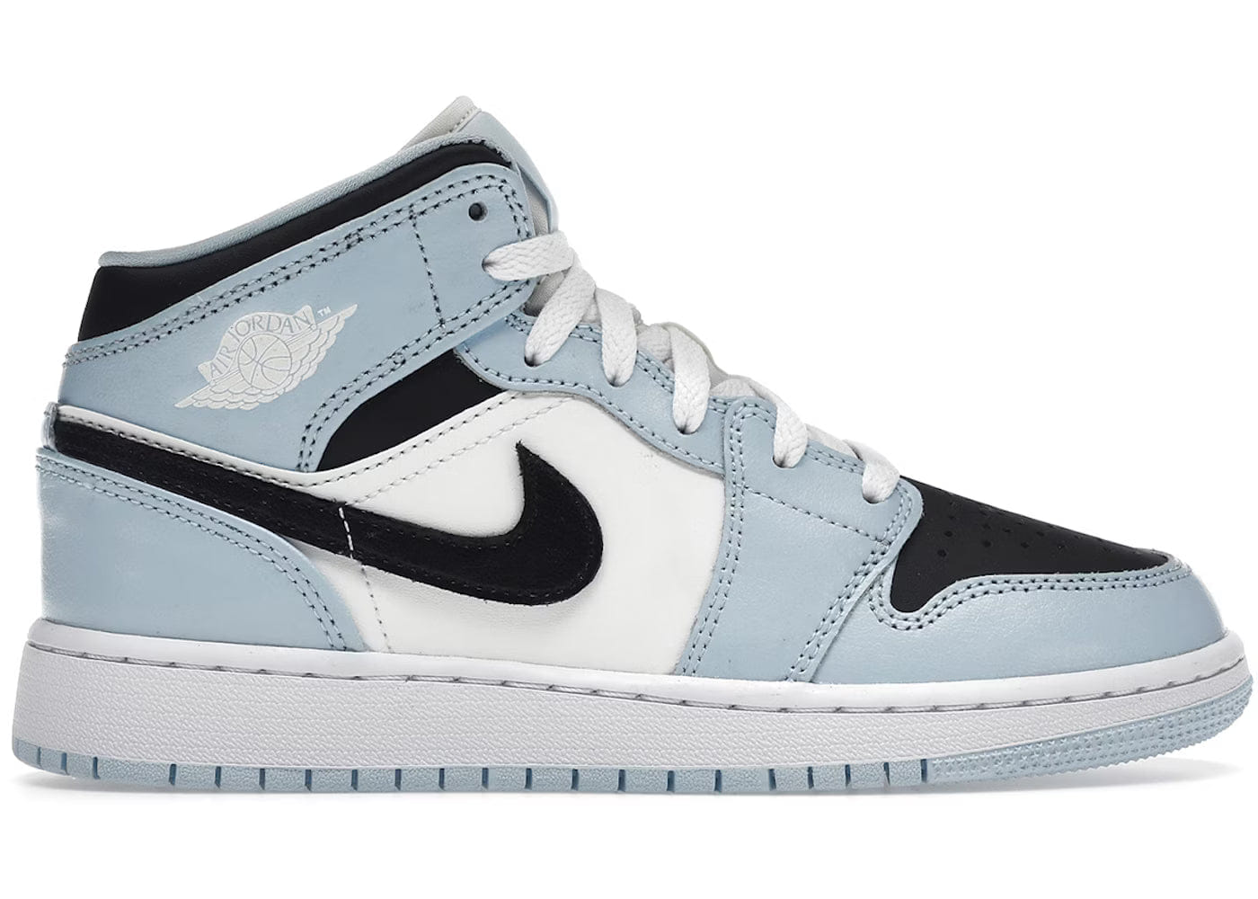 Air Jordan Jordan 1 Mid Ice Blue GS Sneakers — Off Kicks India