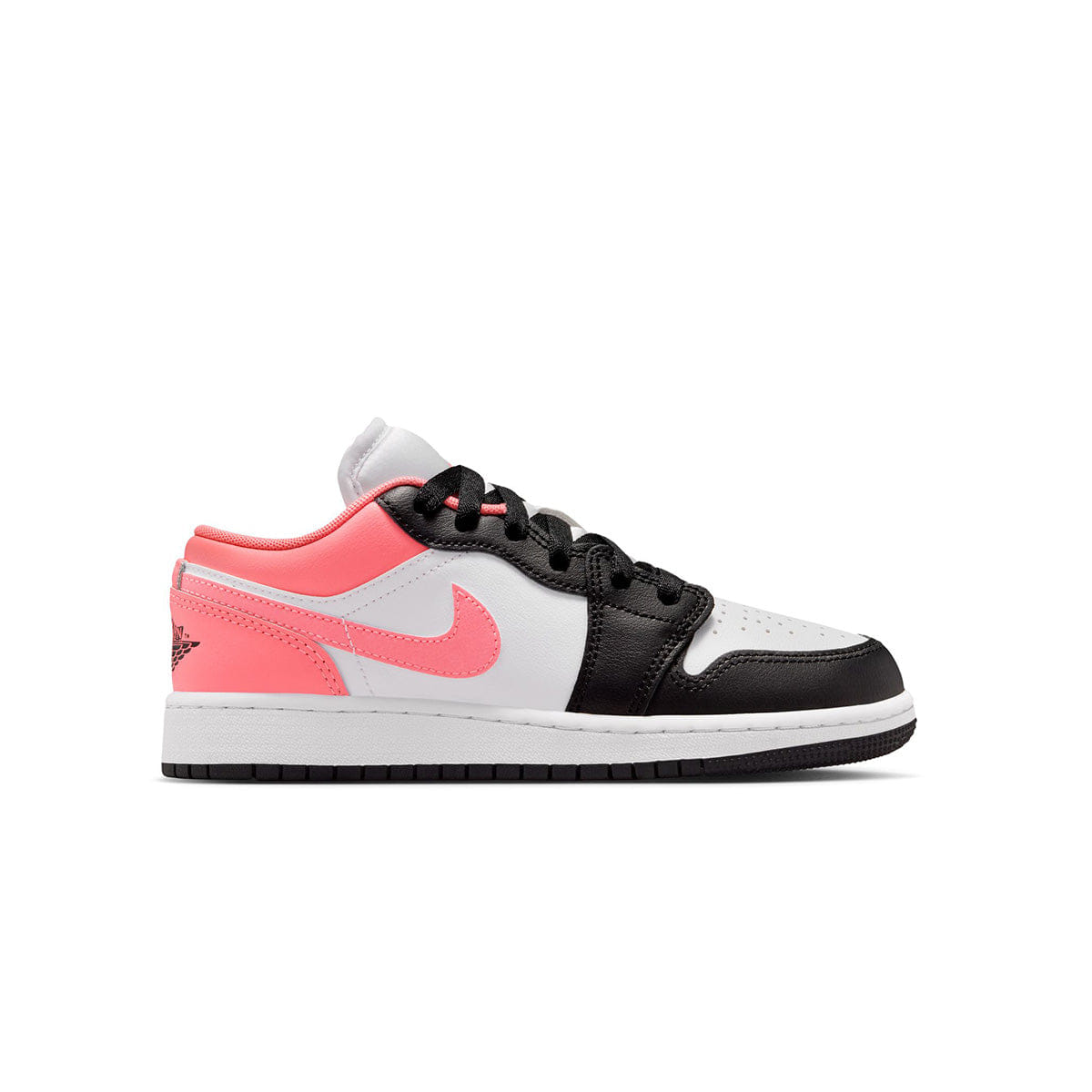 Air Jordan 1 Low GS BLACK/PINK GAZE - WHITE