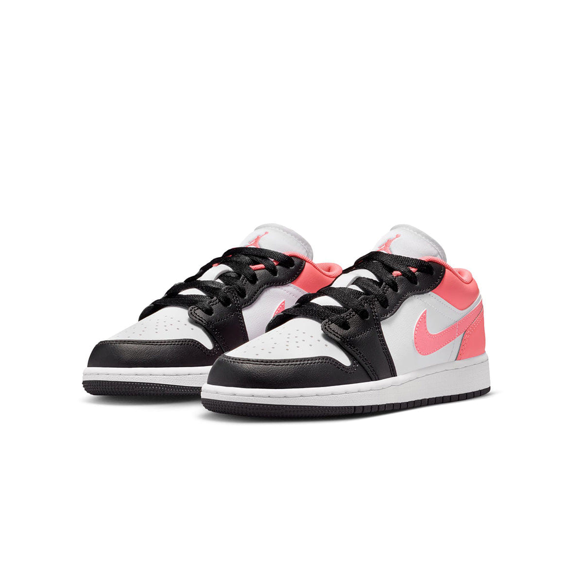 Air Jordan 1 Low GS BLACK/PINK GAZE - WHITE