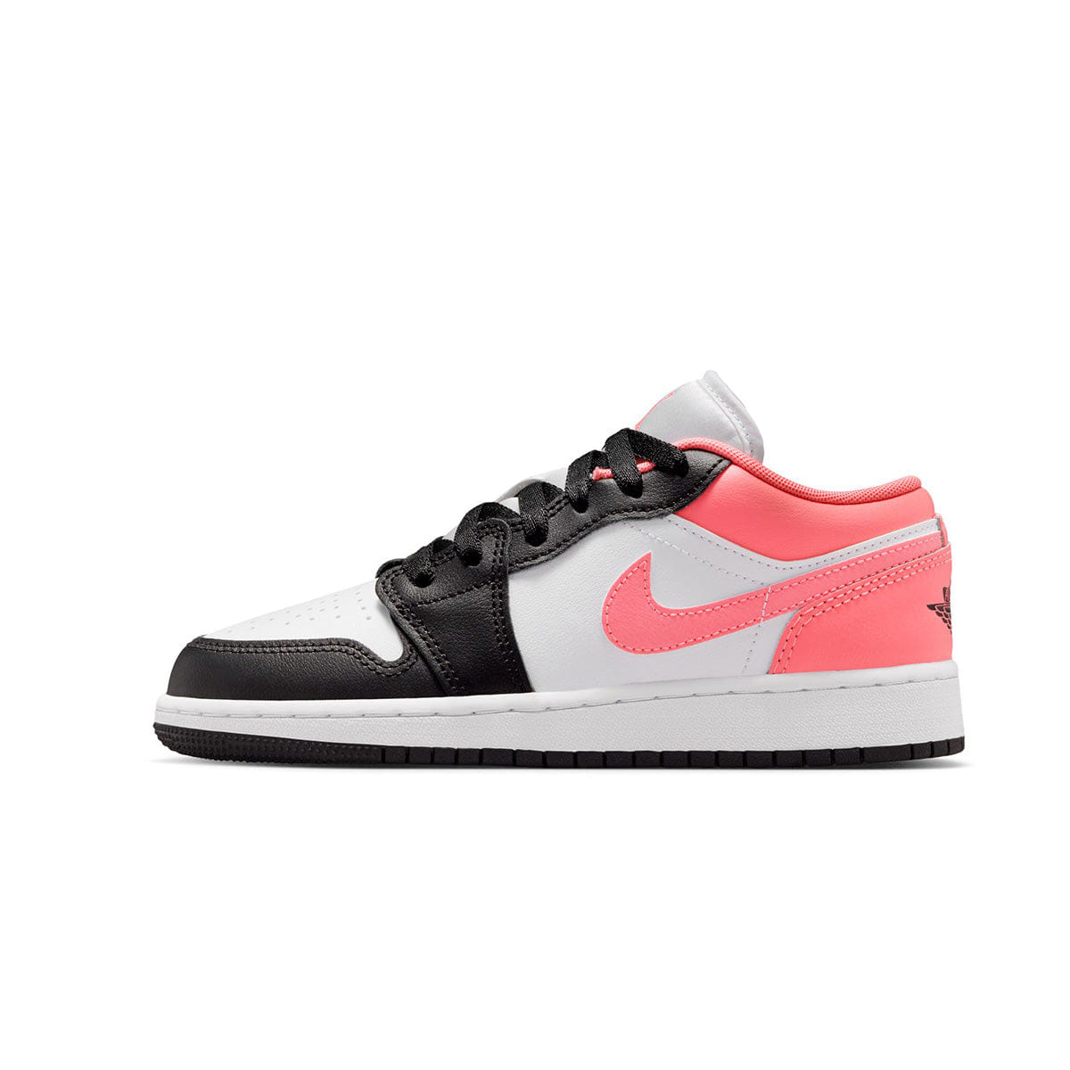 Air Jordan 1 Low GS BLACK/PINK GAZE - WHITE