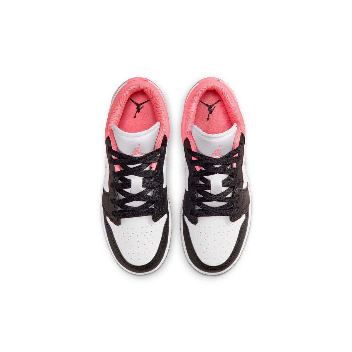 Air Jordan 1 Low GS BLACK/PINK GAZE - WHITE