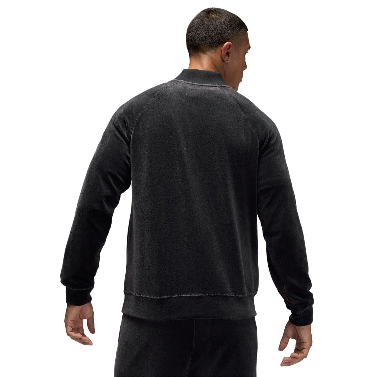 Air Jordan Brooklyn Velour Track Jacket Black/Gym Red