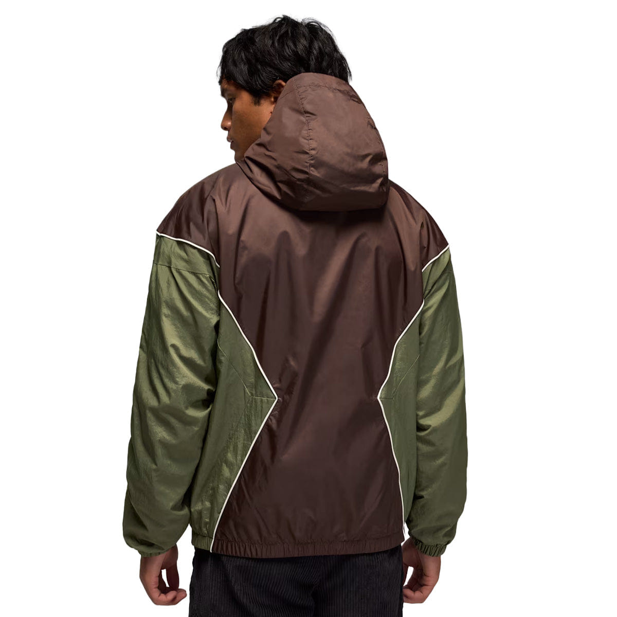 Air Jordan Brooklyn Mens Hooded Draft Jacket BAROQUE BROWN/MEDIUM OLIVE/SAIL/SAIL