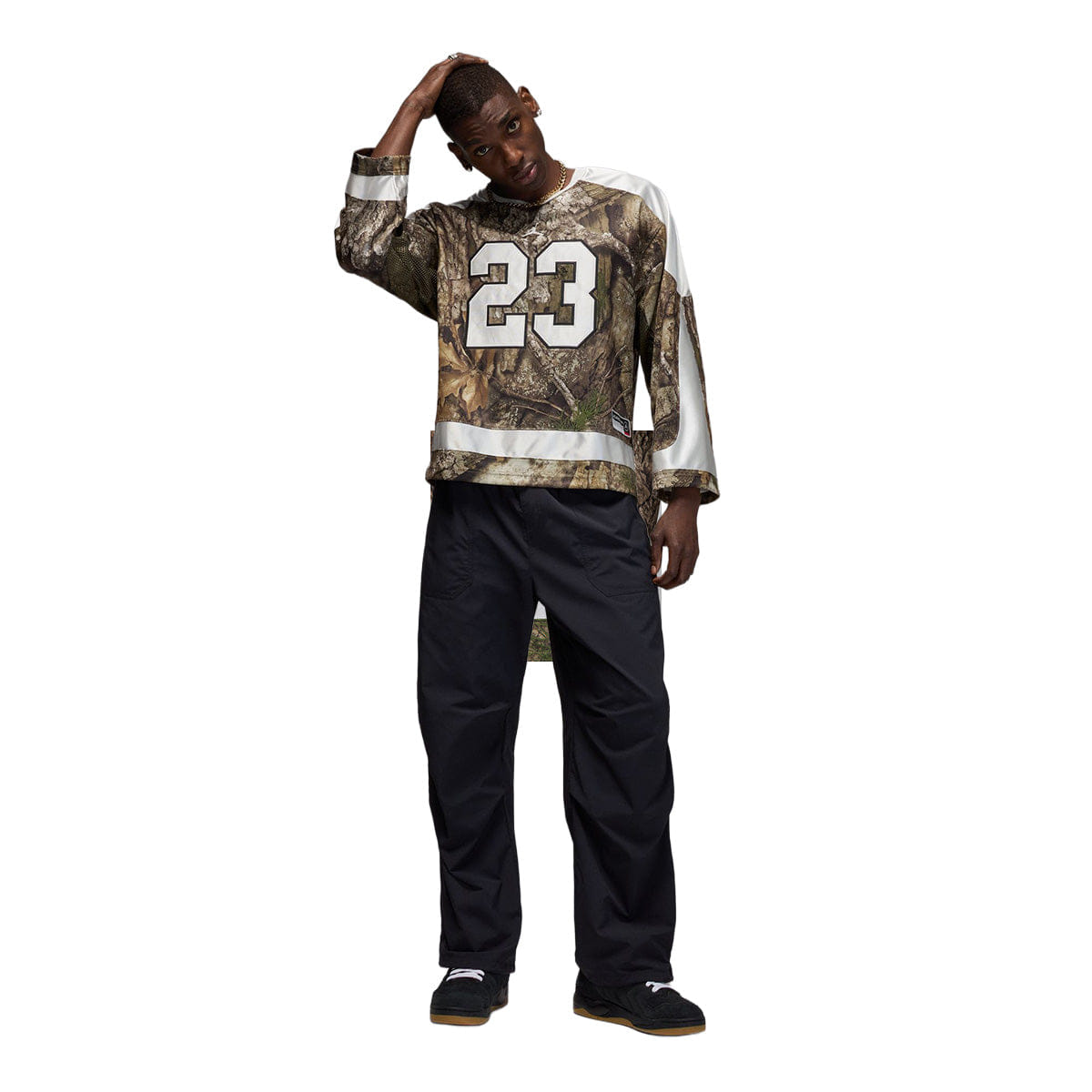 Air Jordan Brooklyn Men's Realtree Hockey Jersey Medium Olive/Sail/Sail