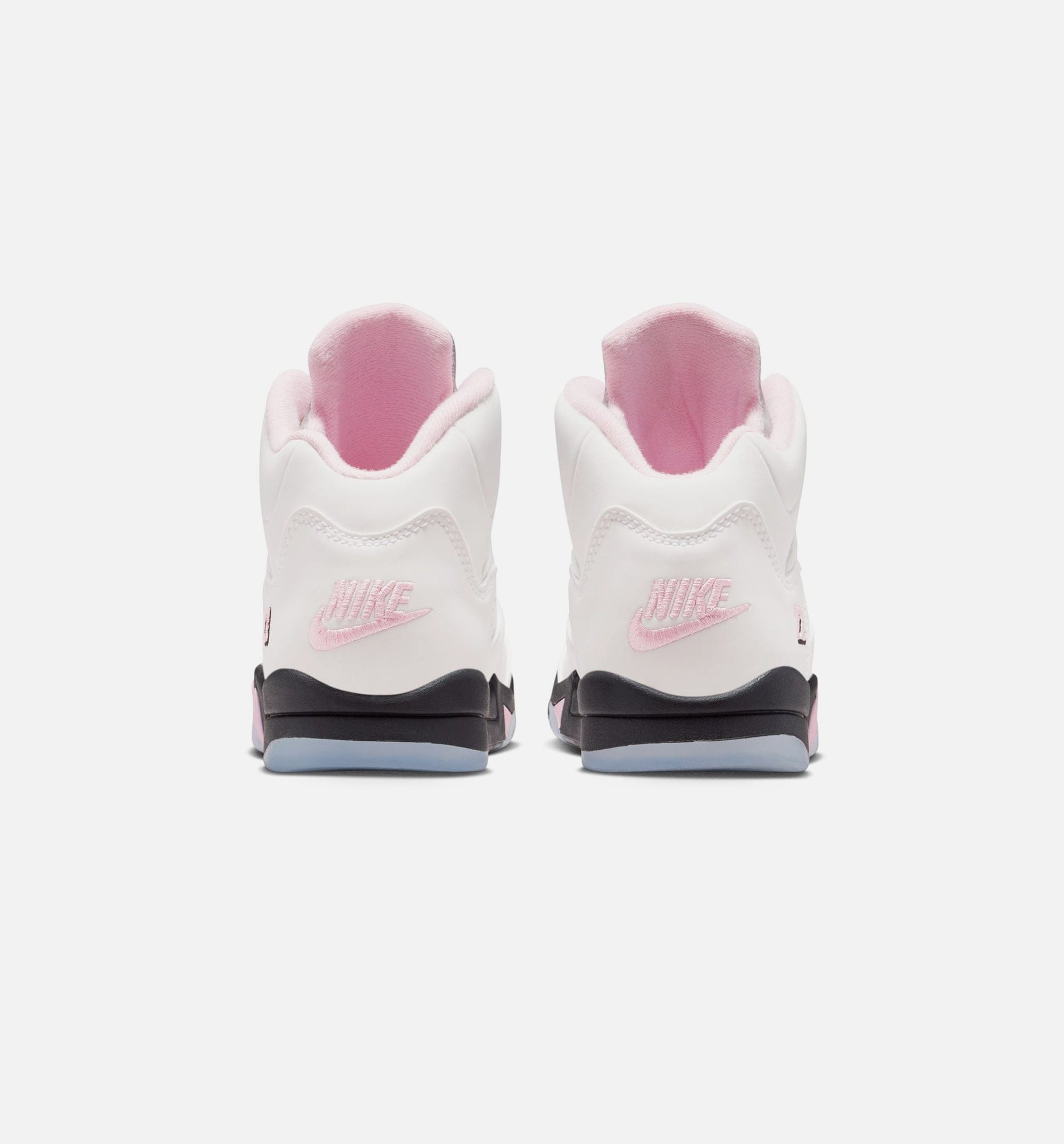 Air Jordan 5 Retro Medium Soft Pink Preschool Lifestyle Shoe - White/Soft Pink/Black Free Shipping