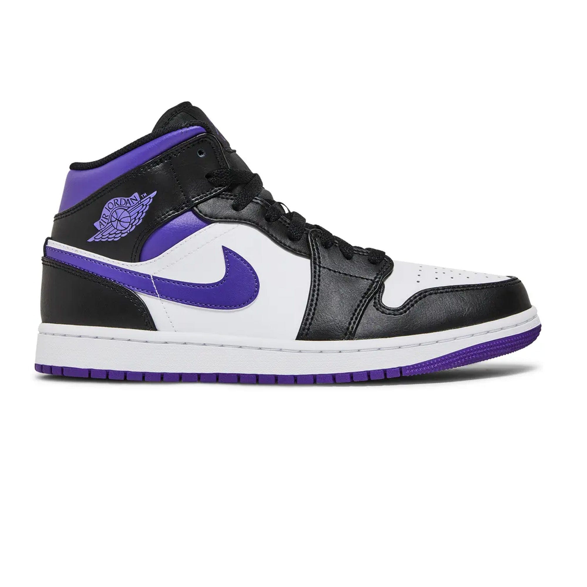Air Jordan 1 Mid White Black Purple (2022)