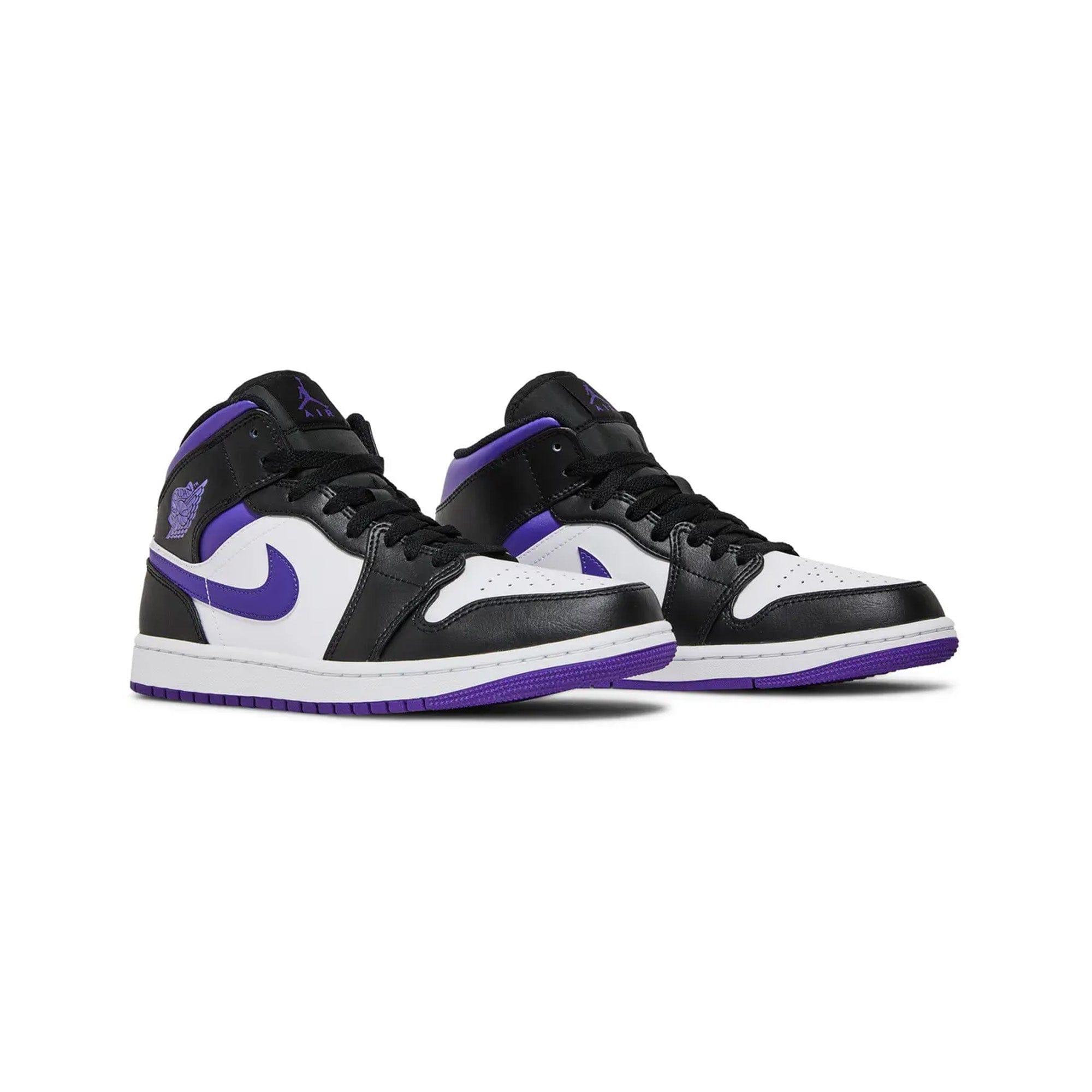 Air Jordan 1 Mid White Black Purple (2022)