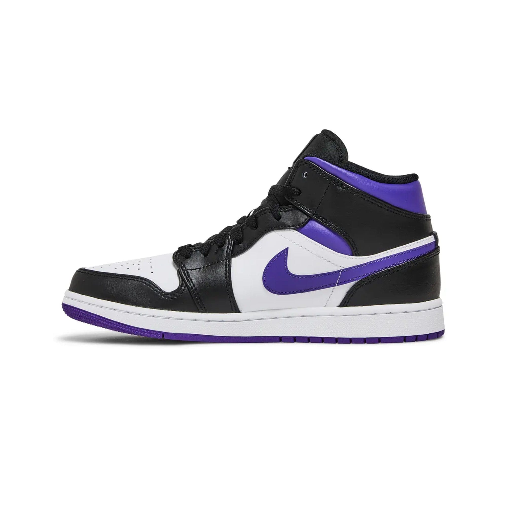 Air Jordan 1 Mid White Black Purple (2022)