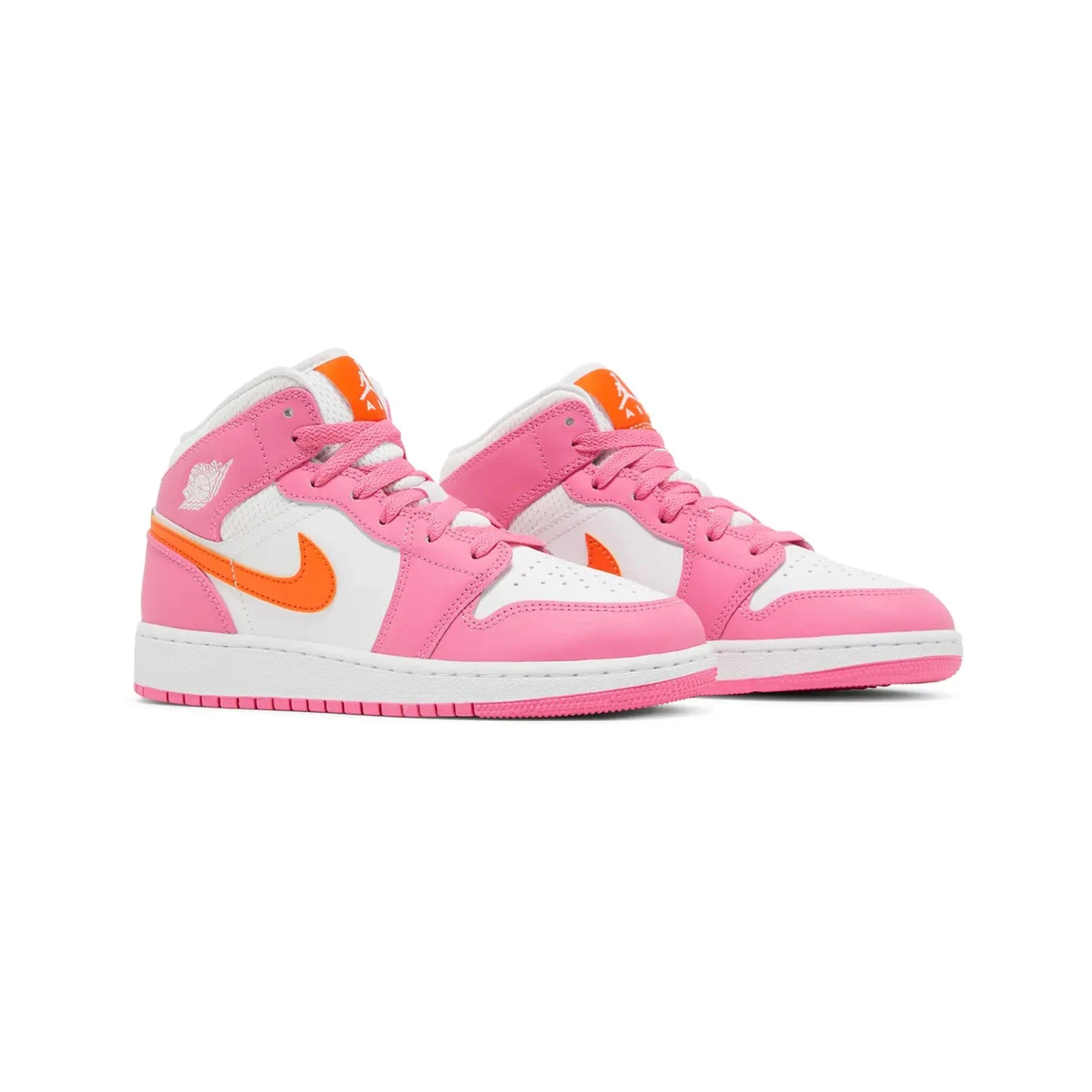 Air Jordan 1 Mid Pinksicle Safety Orange GS (2022)