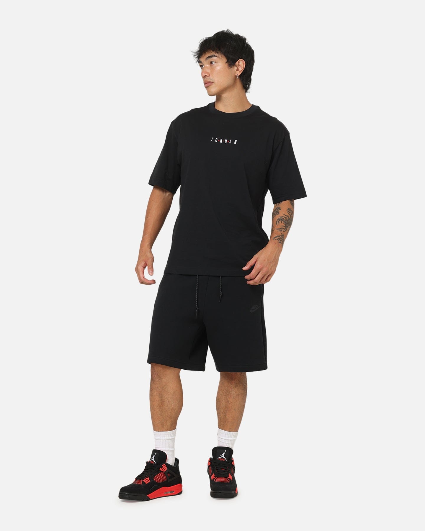 Air Jordan Jordan Air Embroidered T - Shirt Black/Sail