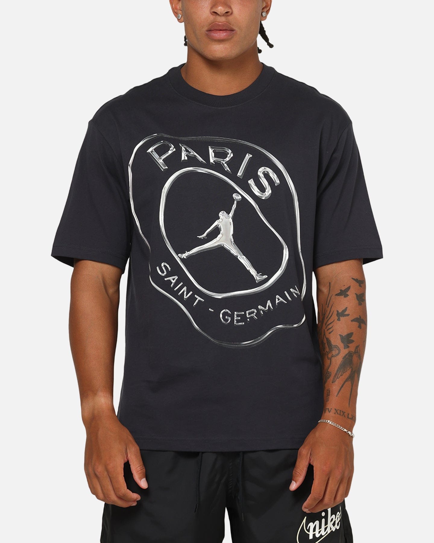 Air Jordan Jordan Jumpman Paris Saint - Germain Practice T - Shirt Oil Gre/White