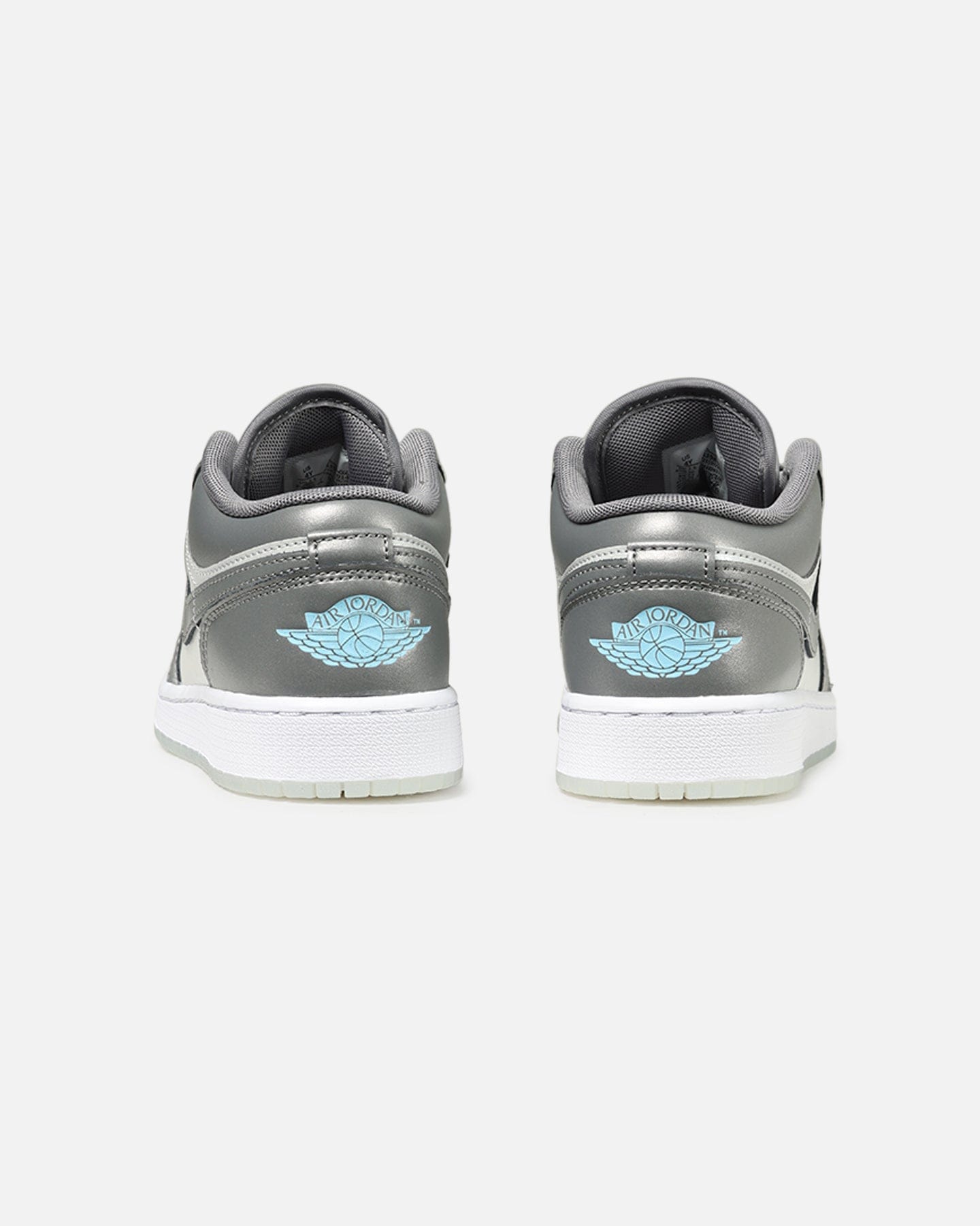 Air Jordan Jordan Kids' Air Jordan 1 Low SE (GS) Flat Pewter/Blue Chill