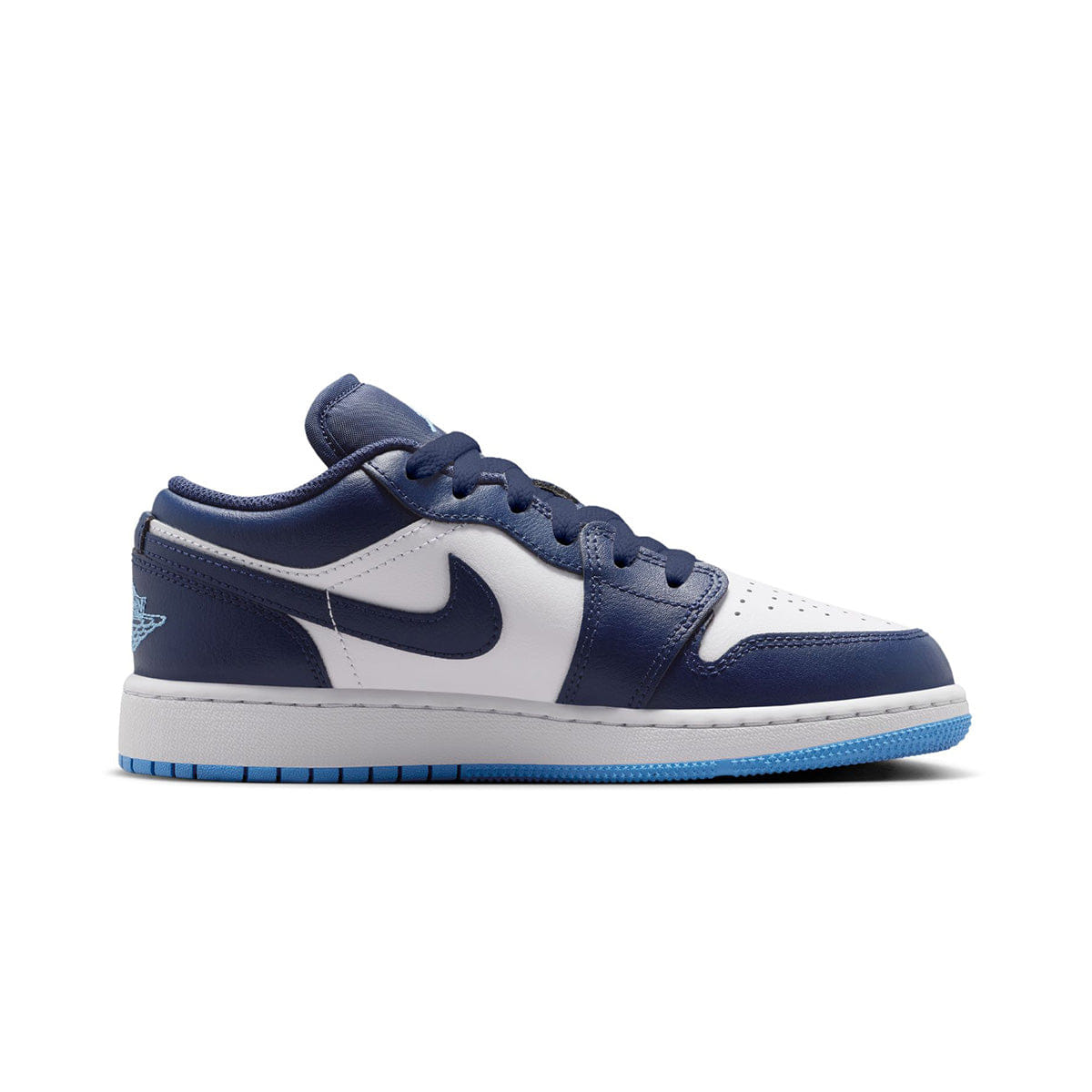 Air Jordan 1 Low Grade School MIDNIGHT NAVY/UNIVERSITY BLUE/WHITE