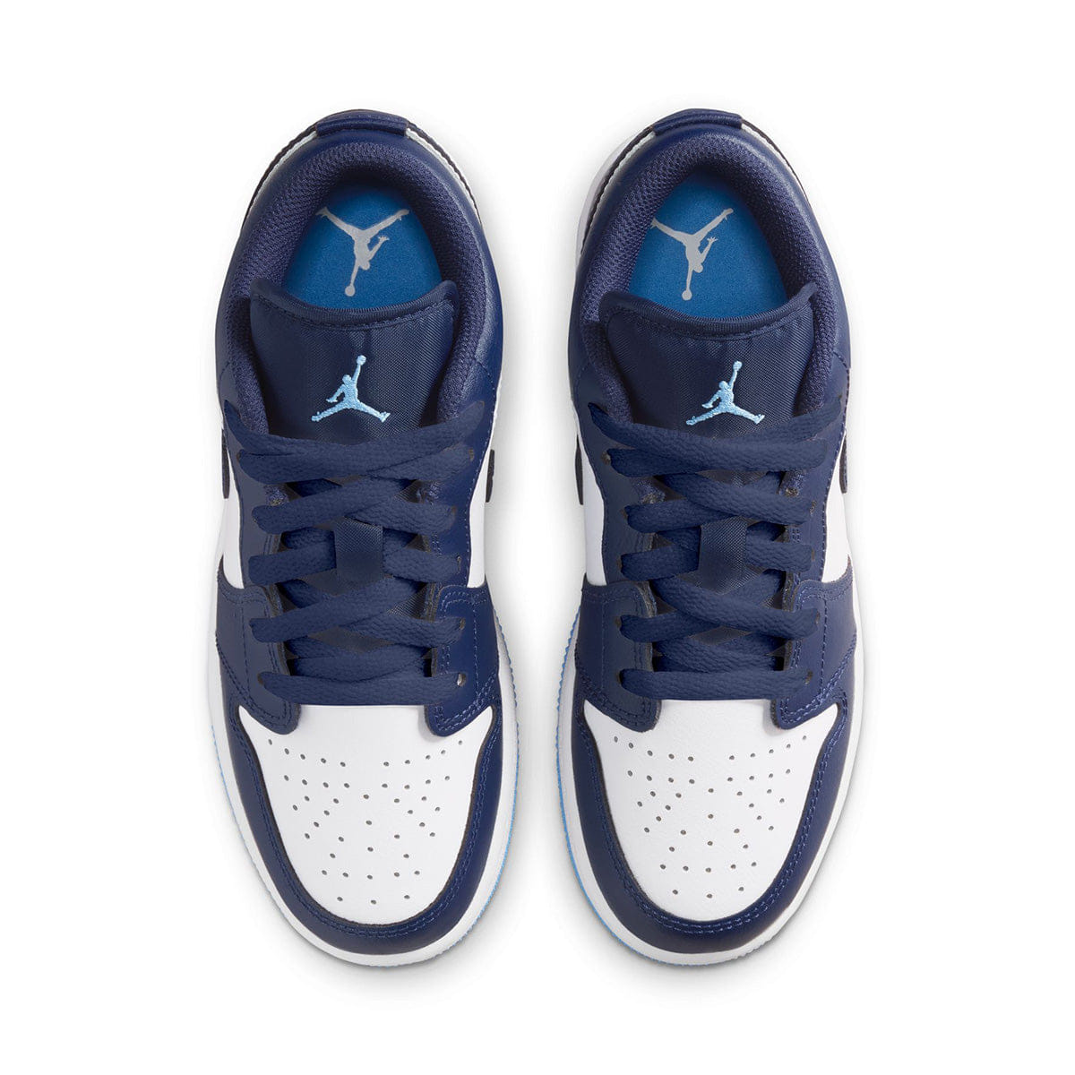 Air Jordan 1 Low Grade School MIDNIGHT NAVY/UNIVERSITY BLUE/WHITE