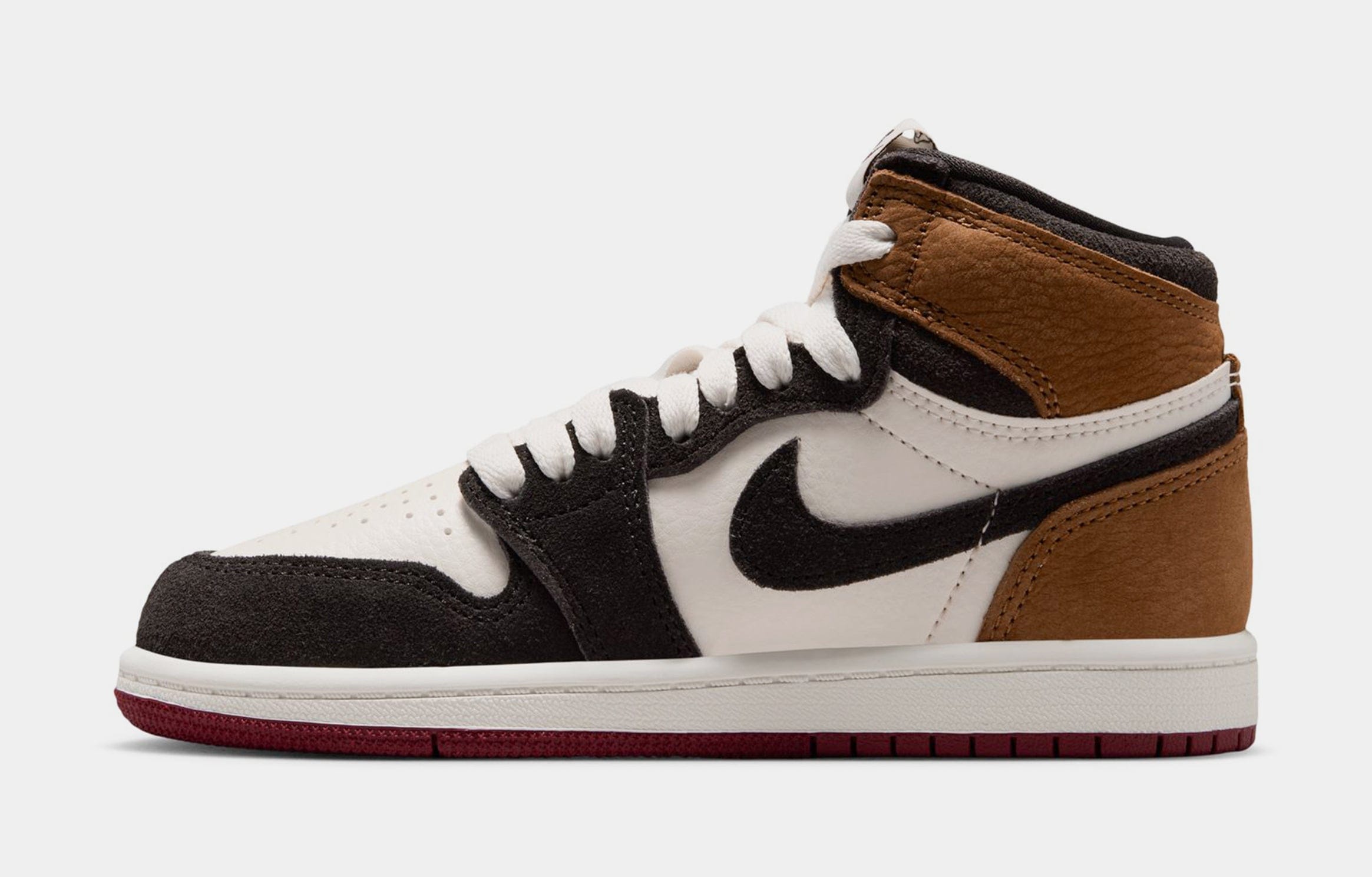 Air Jordan 1 Retro High OG Love Letter Preschool Lifestyle Shoes (Shadow Brown/Team Red/Light British Tan) Free Shipping
