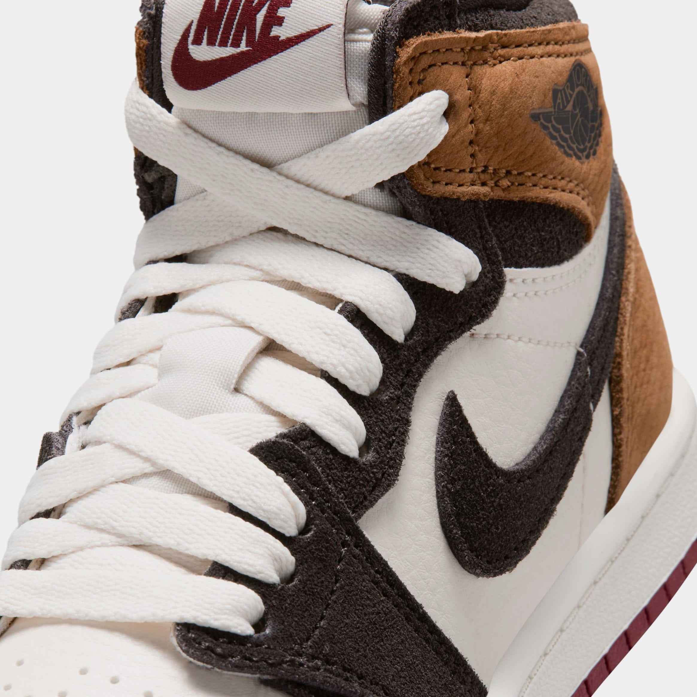 Air Jordan 1 Retro High OG Love Letter Preschool Lifestyle Shoes (Shadow Brown/Team Red/Light British Tan) Free Shipping