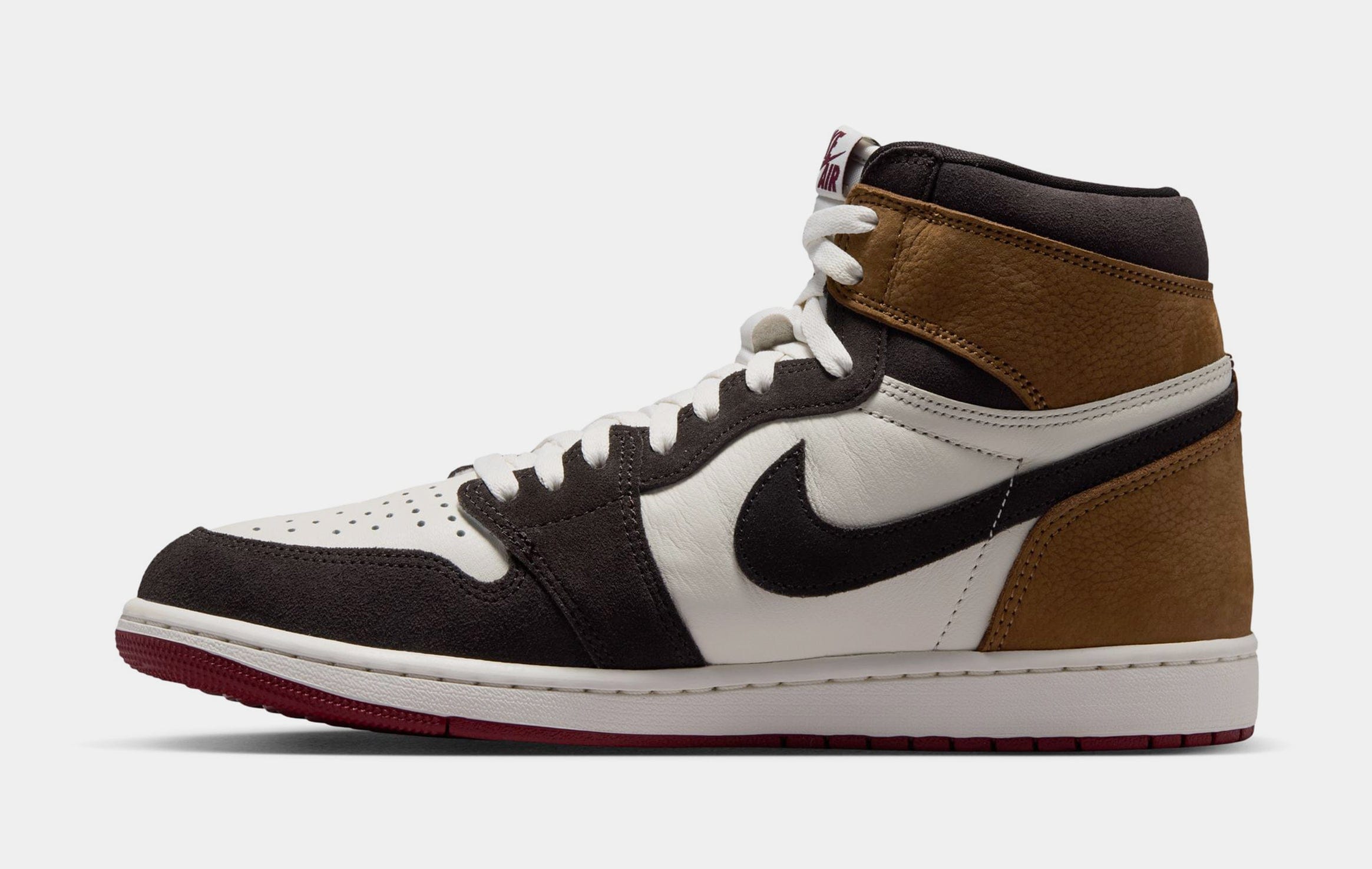 Air Jordan 1 Retro High OG Love Letter Mens Lifestyle Shoes (Shadow Brown/Team Red/Light British Tan) Free Shipping