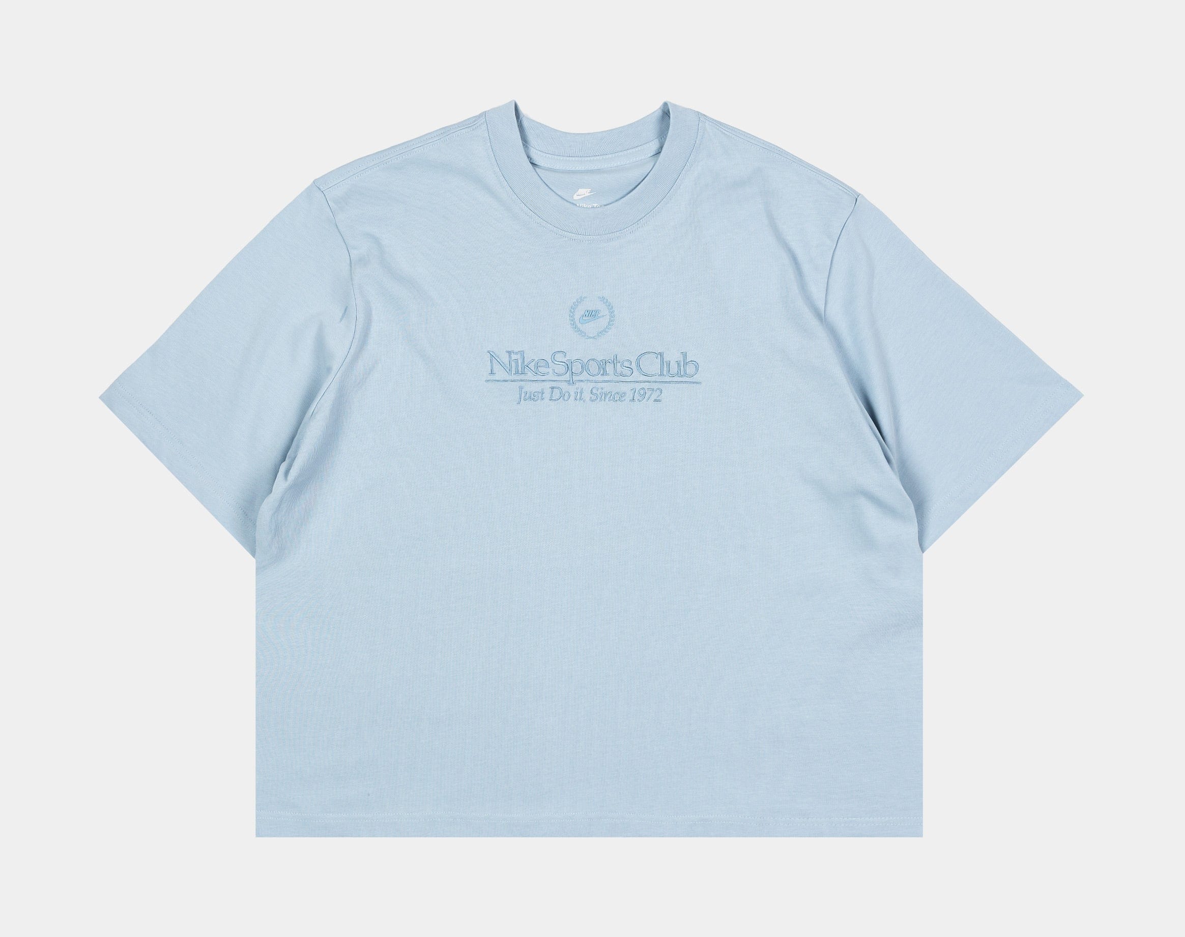 Nike NSW Boxy Campus Womens Short Sleeve Shirt (Blue)