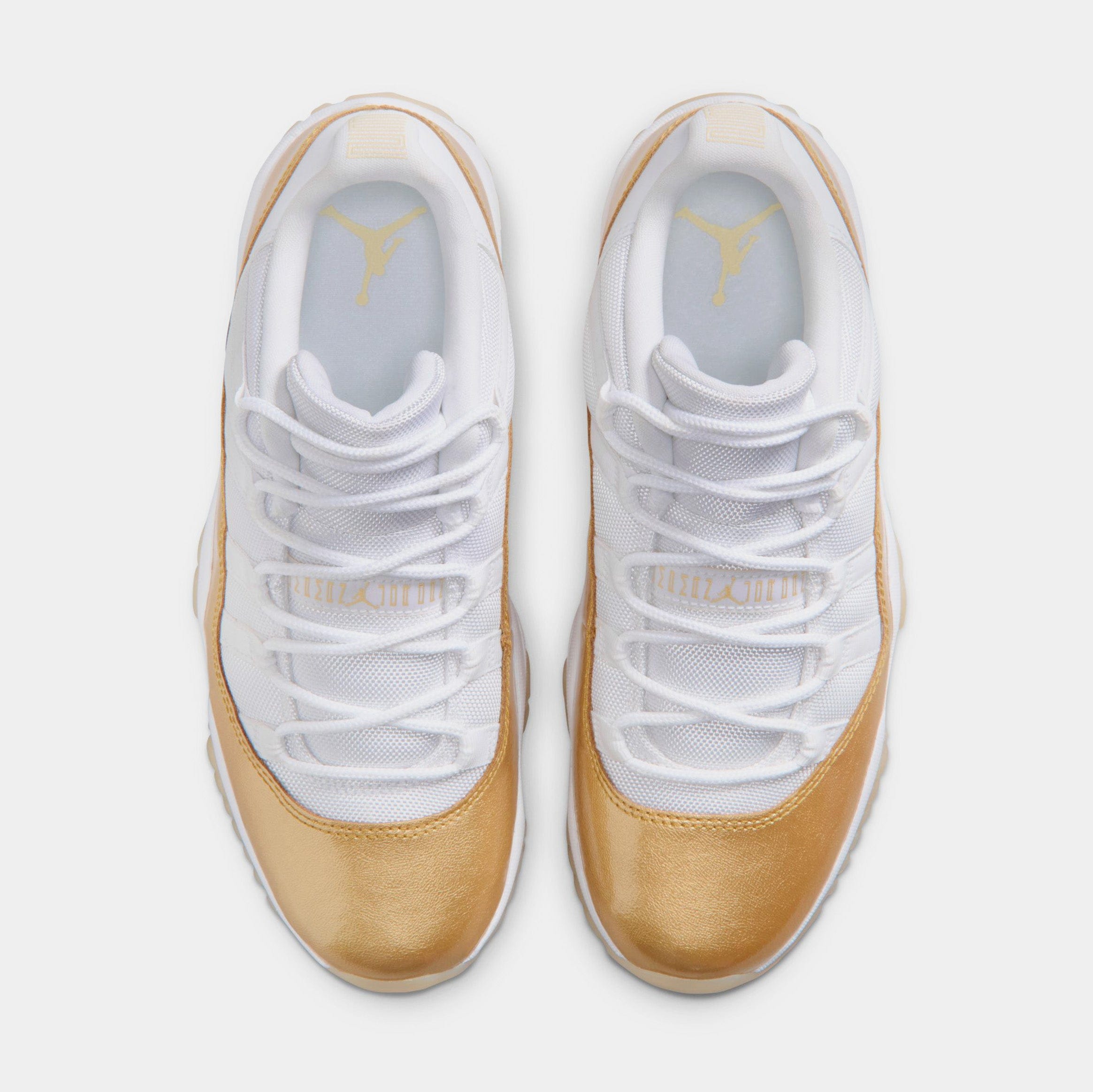 Air Jordan 11 Retro Low Mothers Day Womens Lifestyle Shoes (White/Metallic Gold/Team Gold) Free Shipping