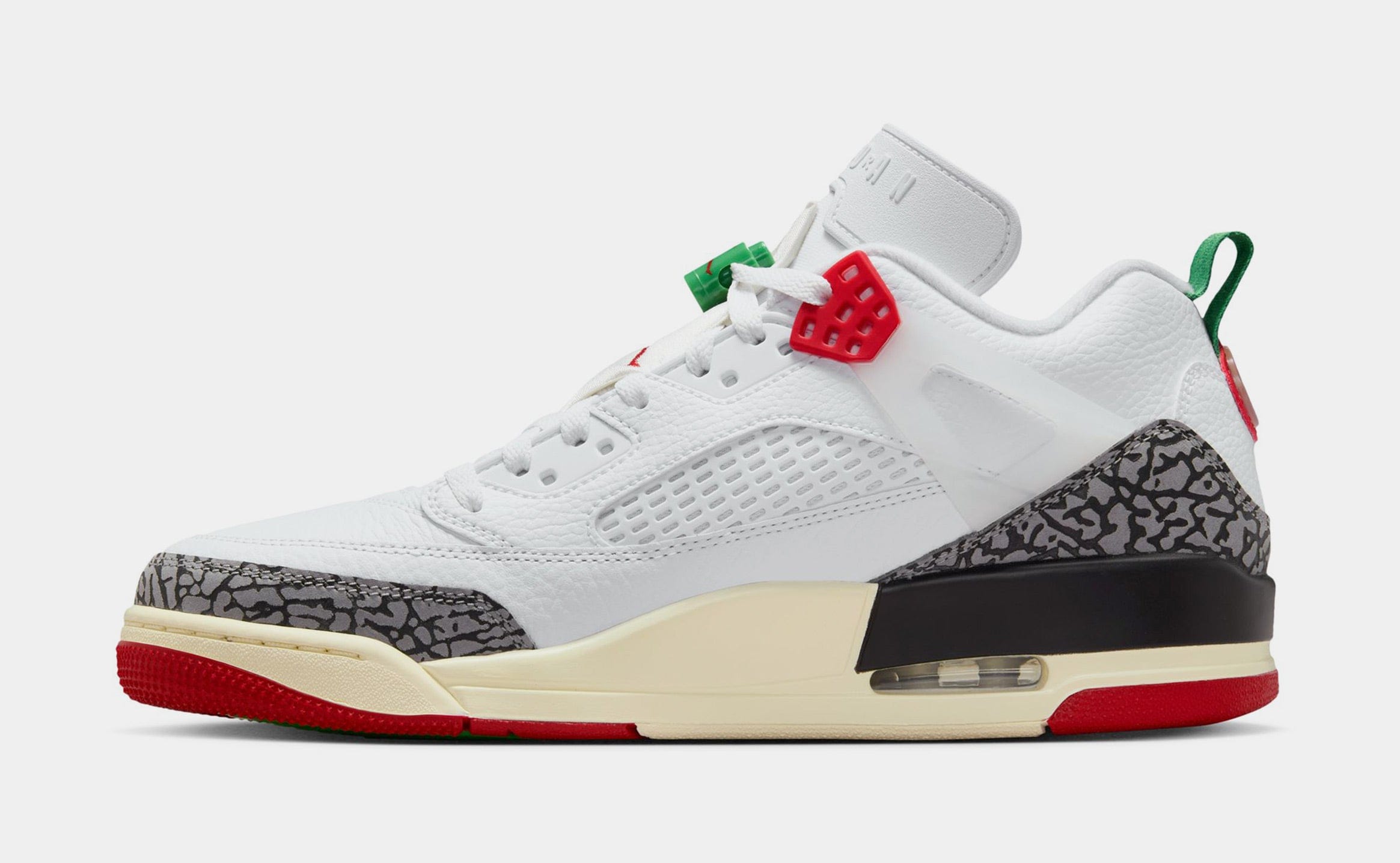 Air Jordan Spizike Low Do The Right Thing Mens Basketball Shoes (White/Coconut Milk/Black/Varsity Red)