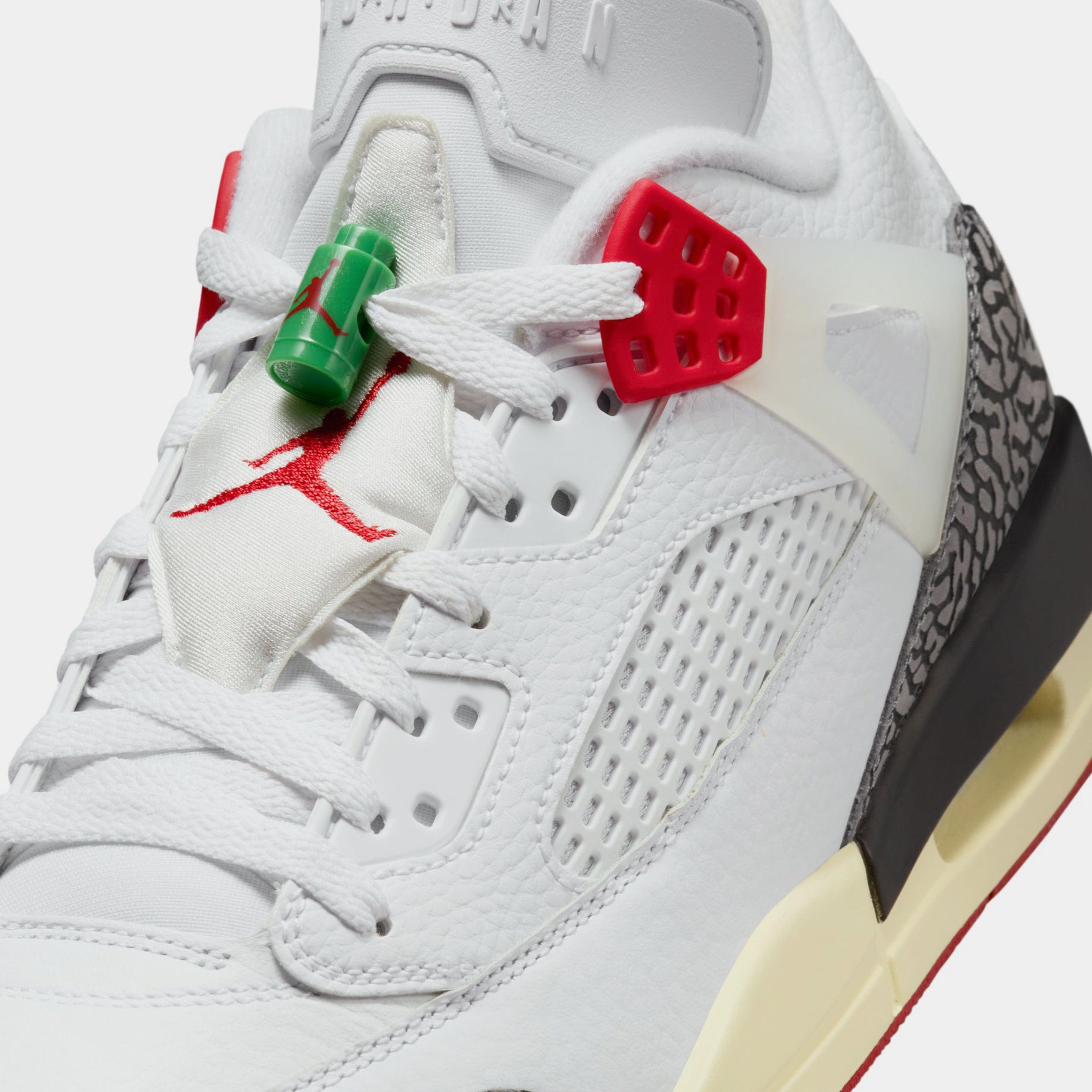 Air Jordan Spizike Low Do The Right Thing Mens Basketball Shoes (White/Coconut Milk/Black/Varsity Red)