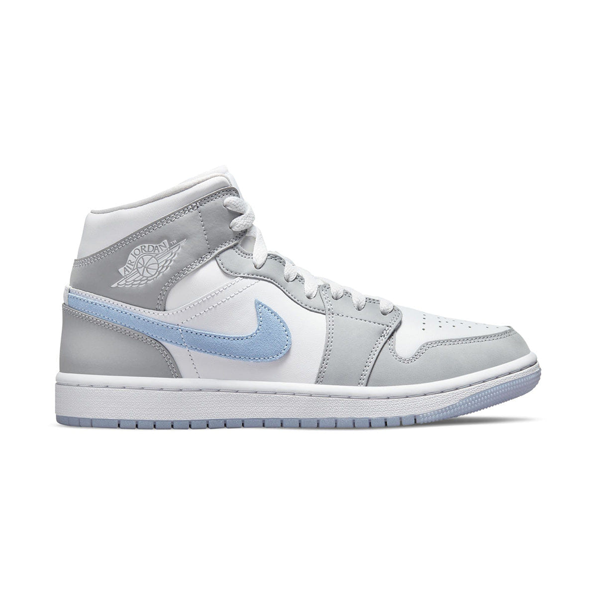 Air Jordan Wmns Air Jordan 1 Mid WHITE/ALUMINUM/WOLF GREY