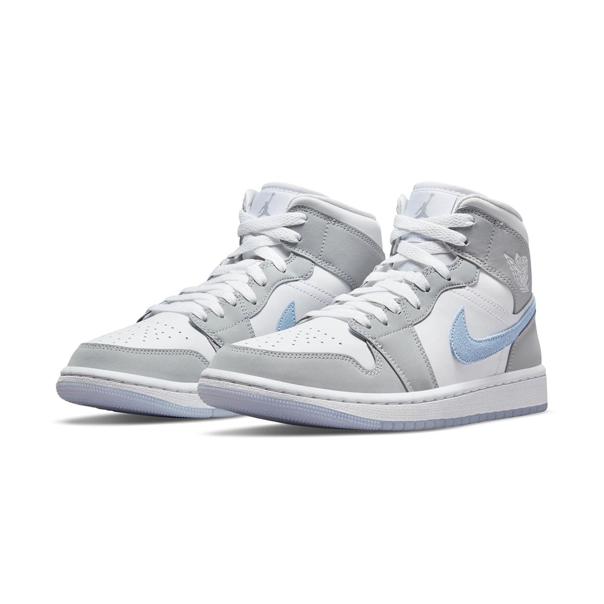 Air Jordan Wmns Air Jordan 1 Mid WHITE/ALUMINUM/WOLF GREY