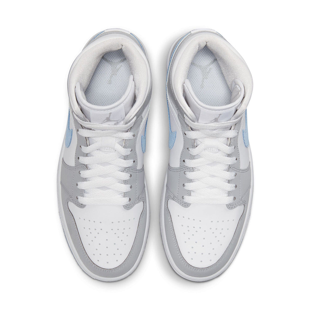 Air Jordan Wmns Air Jordan 1 Mid WHITE/ALUMINUM/WOLF GREY