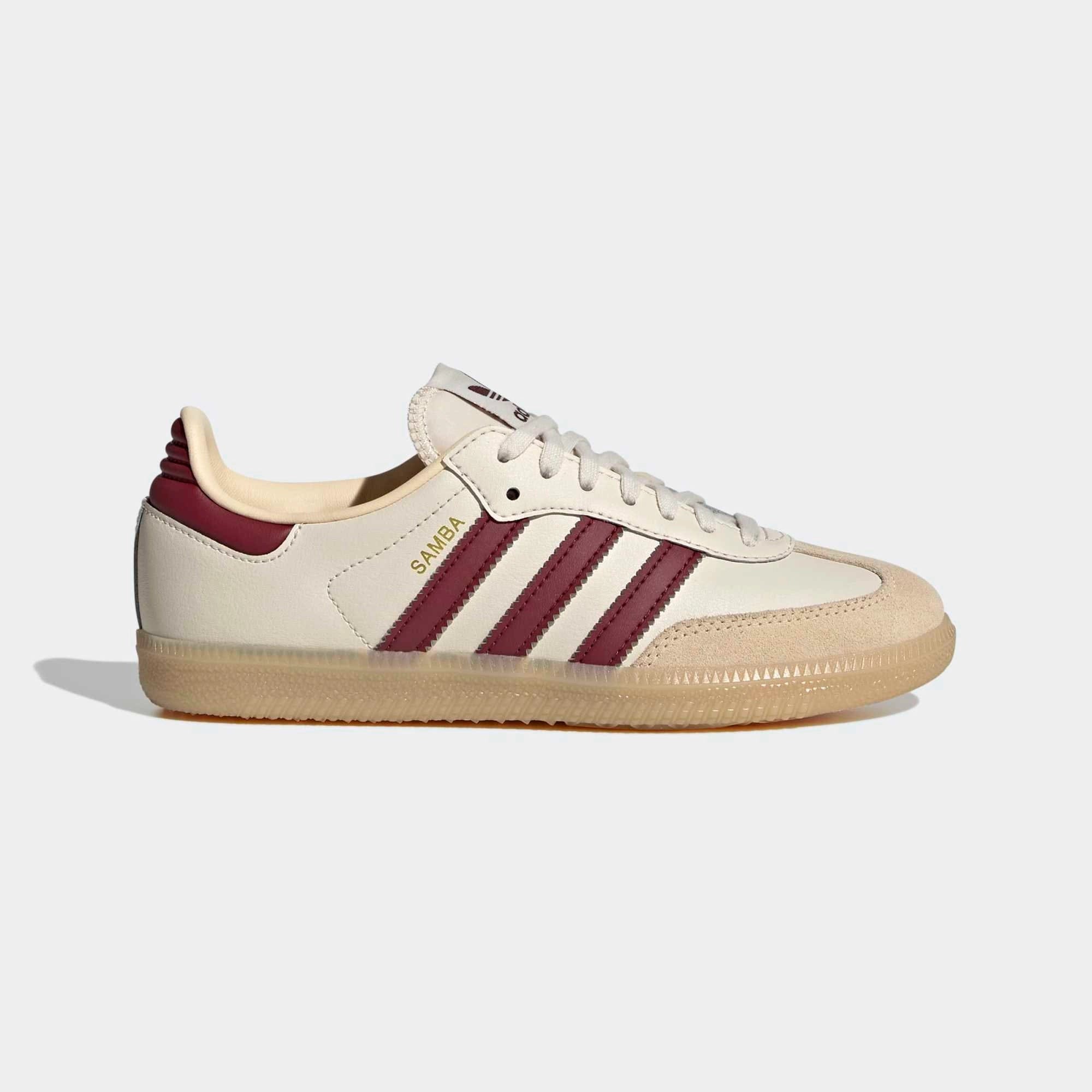adidas Originals Samba OG Damen Sneaker – Wonder White / Shadow Red (JQ8554)