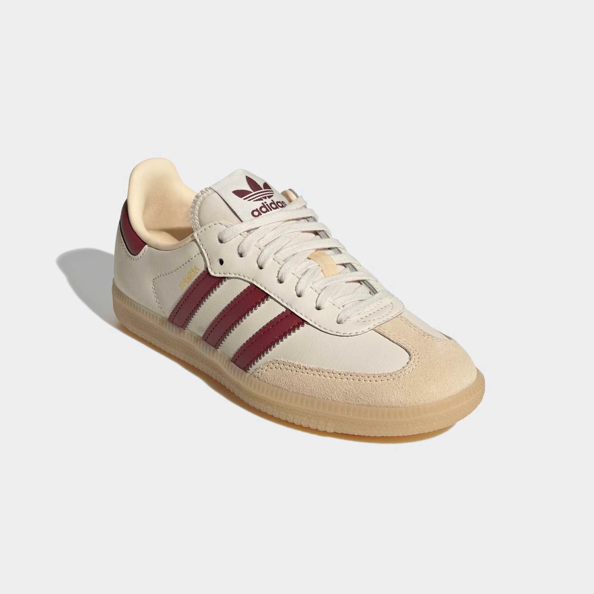 adidas Originals Samba OG Damen Sneaker – Wonder White / Shadow Red (JQ8554)