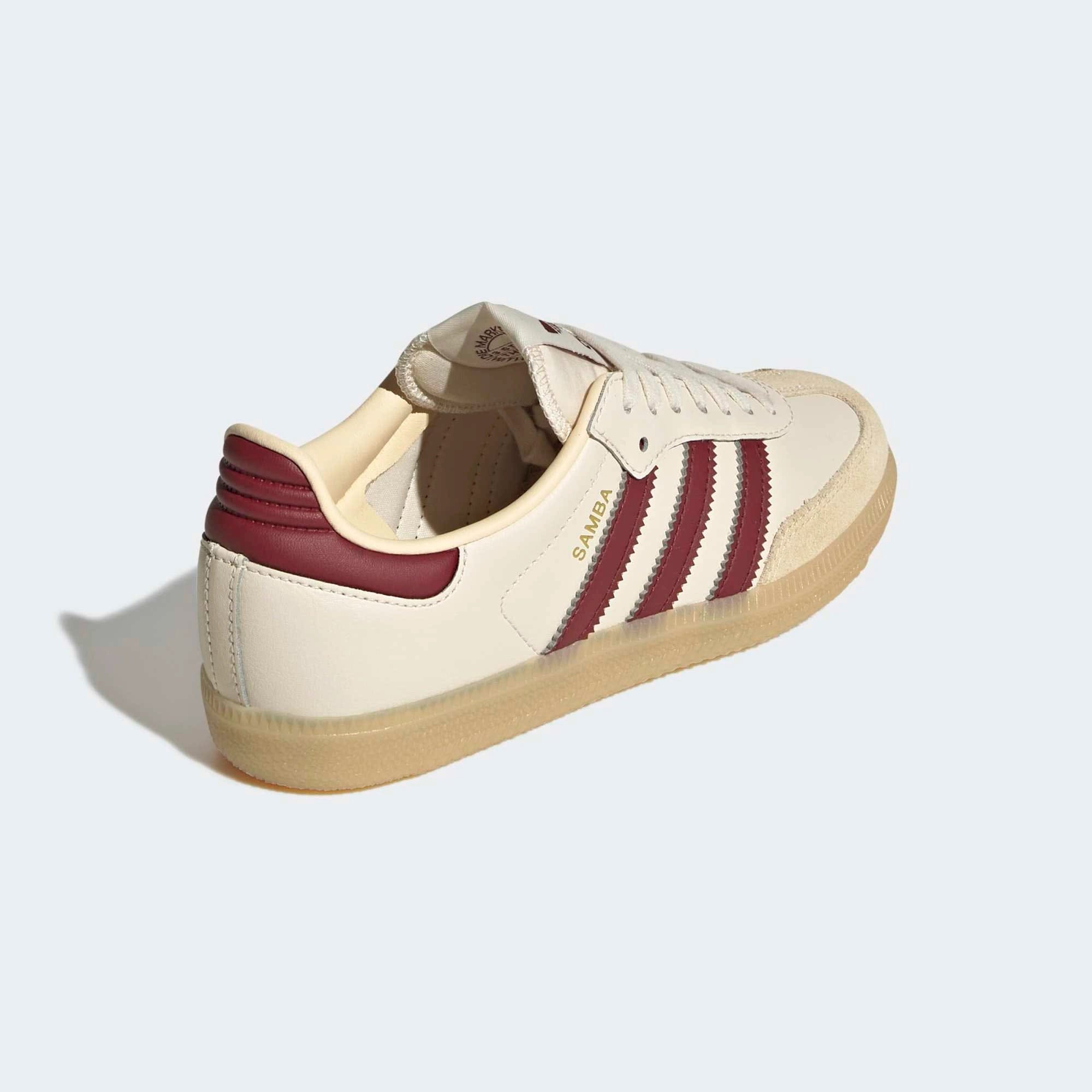 adidas Originals Samba OG Damen Sneaker – Wonder White / Shadow Red (JQ8554)