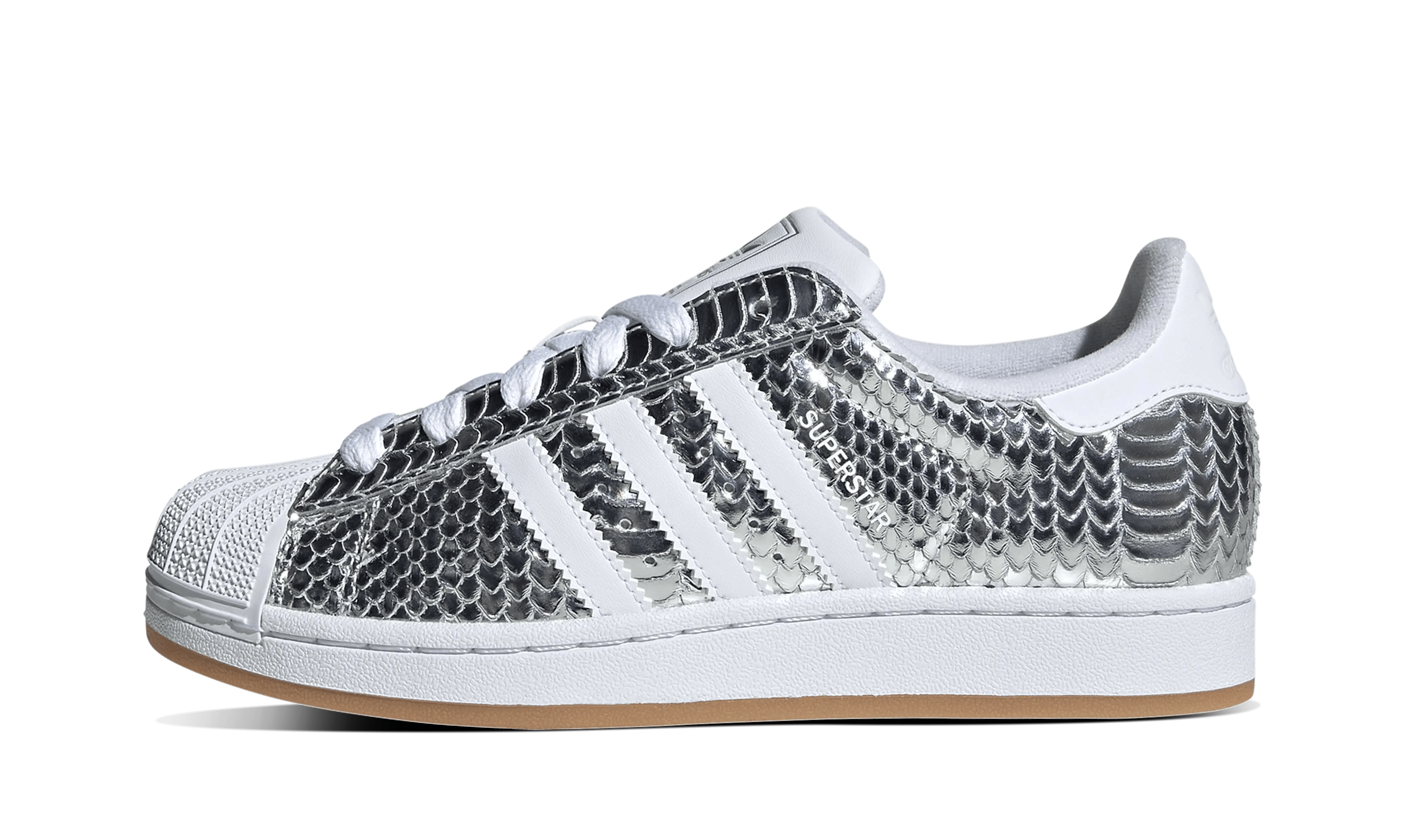 adidas Superstar II Patent Snakeskin Silver Metallic