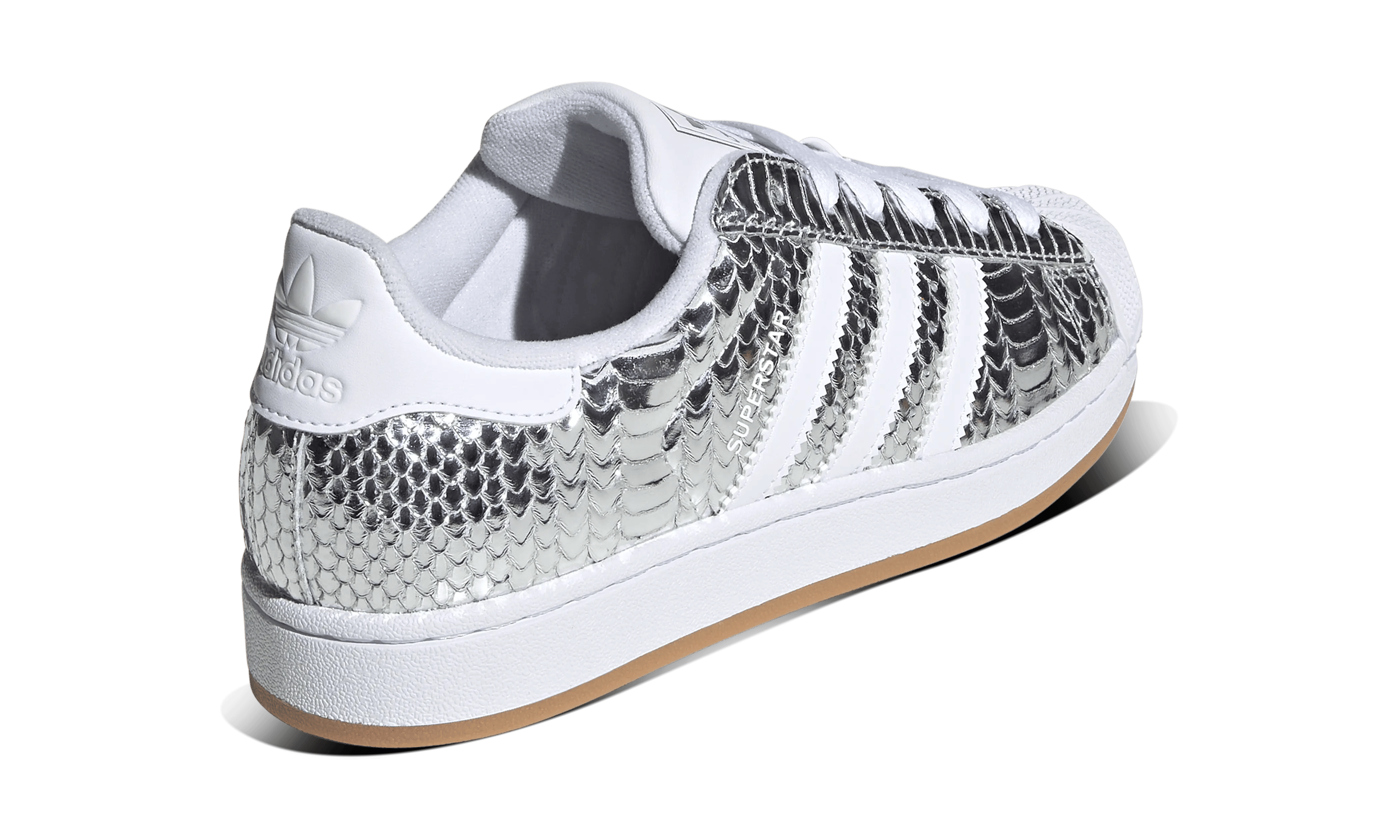 adidas Superstar II Patent Snakeskin Silver Metallic