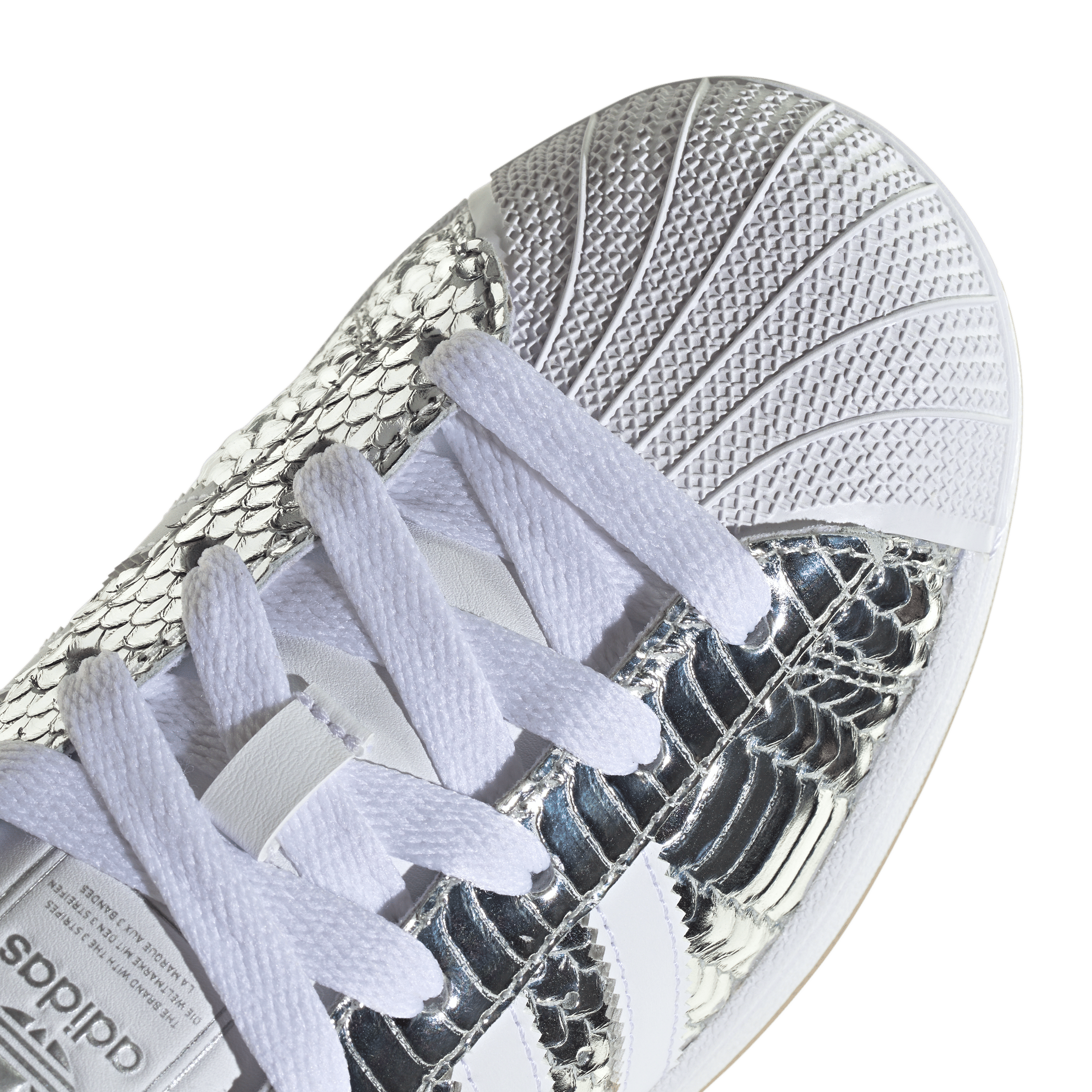 adidas Superstar II Patent Snakeskin Silver Metallic