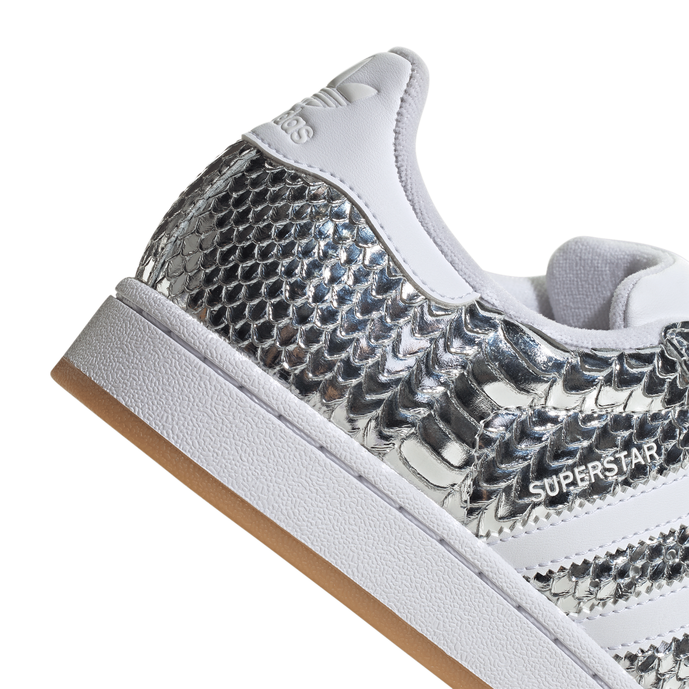 adidas Superstar II Patent Snakeskin Silver Metallic