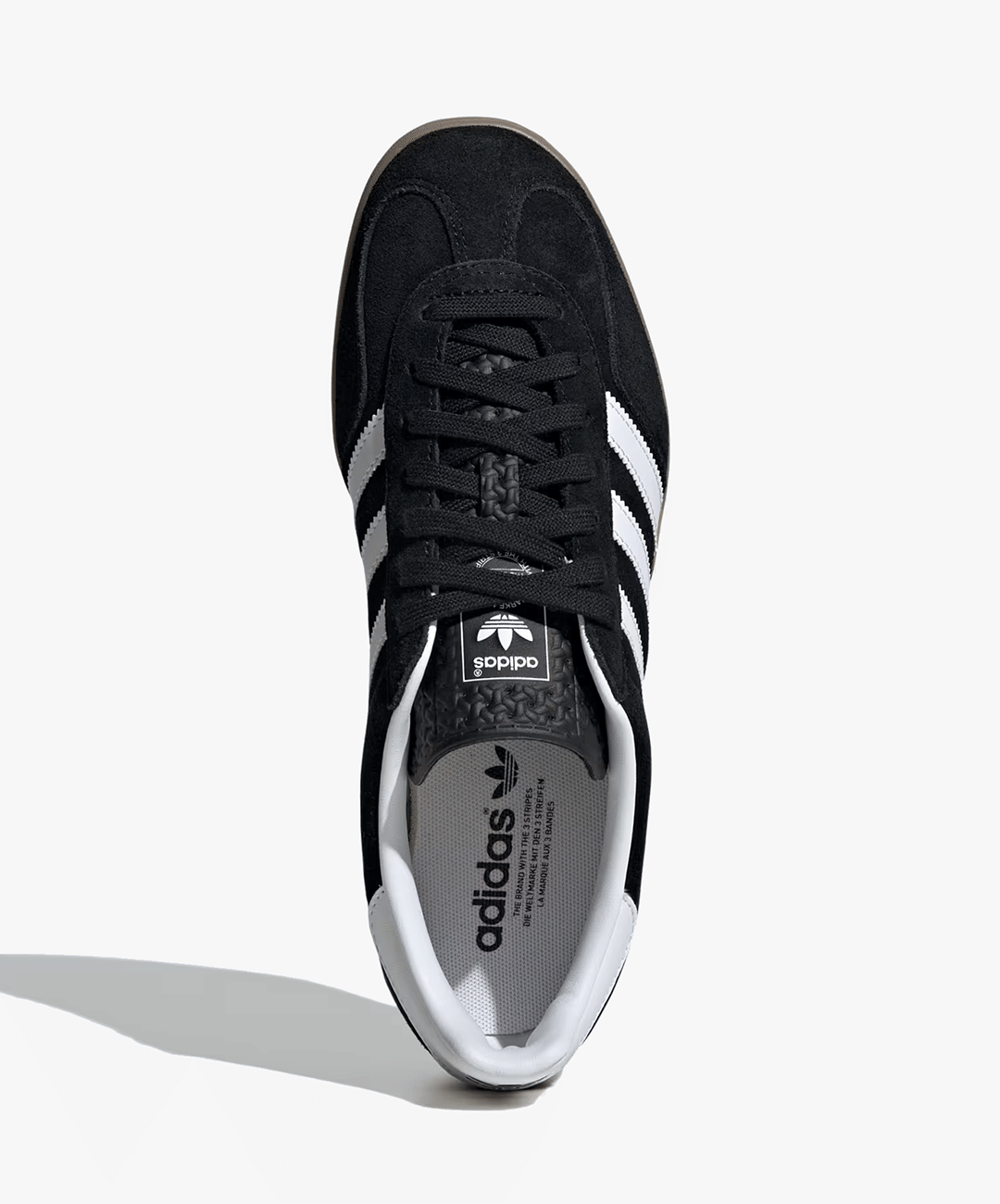 ADIDAS ORIGINALS | GAZELLE INDOOR { CORE BLACK/CLOUD WHITE/GUM