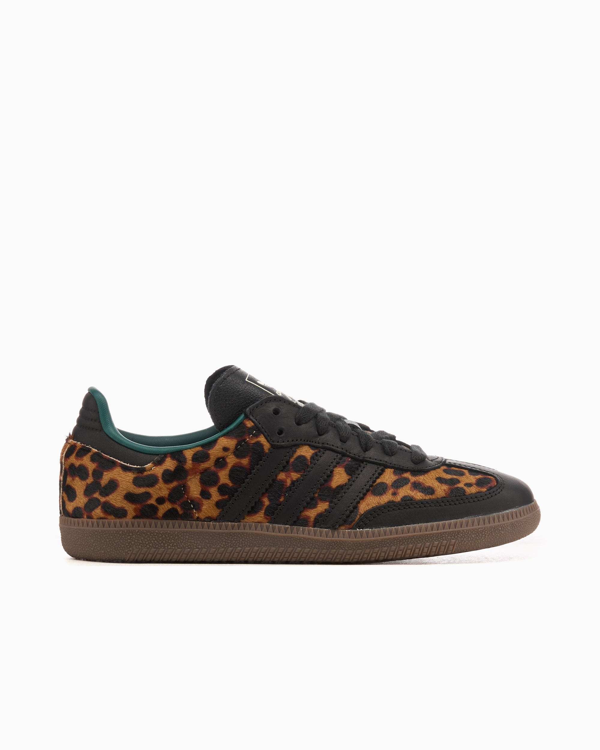 adidas Originals Women's Samba OG Black Green Leopard