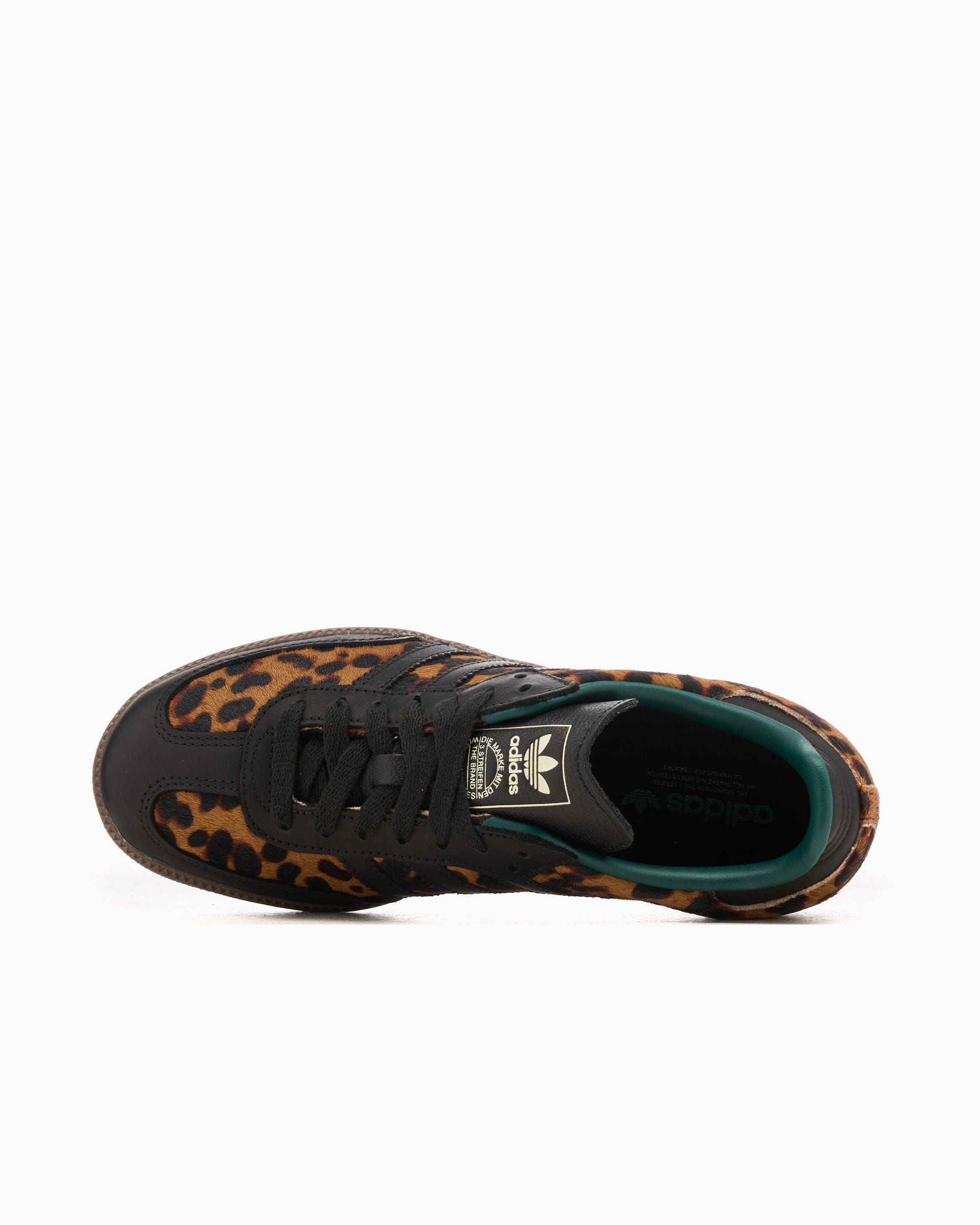 adidas Originals Women's Samba OG Black Green Leopard