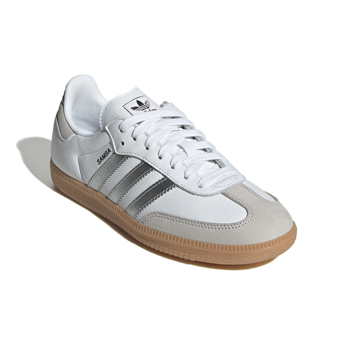 adidas Wmns Samba OG Cloud White Silver Metallic