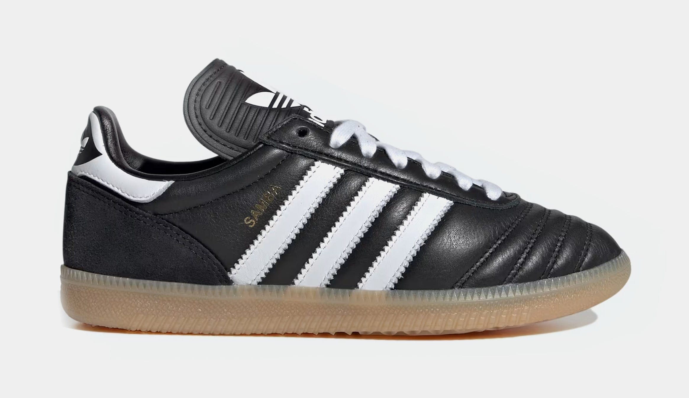 adidas Samba JP Grade School Lifestyle Shoes (Core Black/White/Gum)
