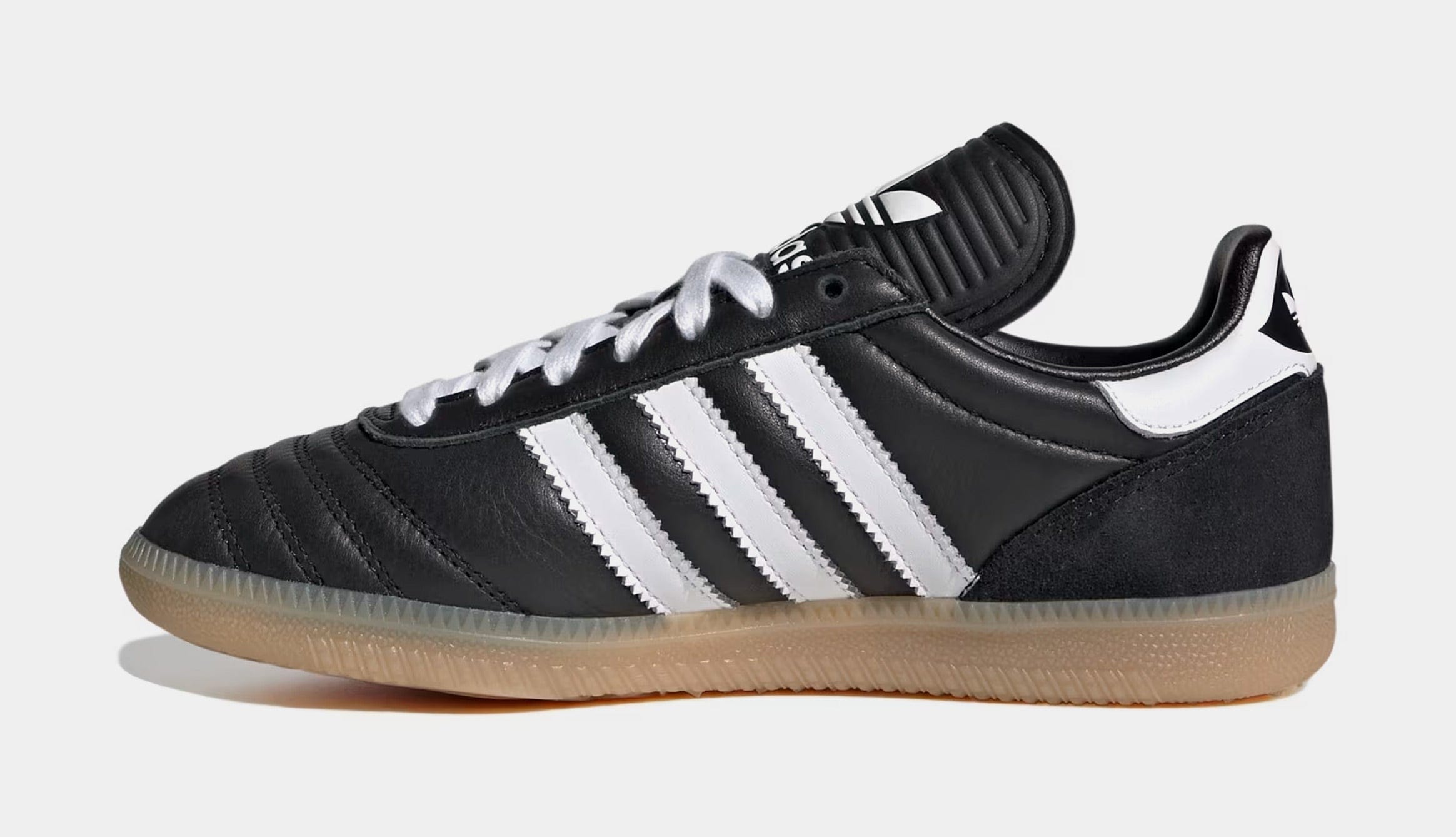 adidas Samba JP Grade School Lifestyle Shoes (Core Black/White/Gum)