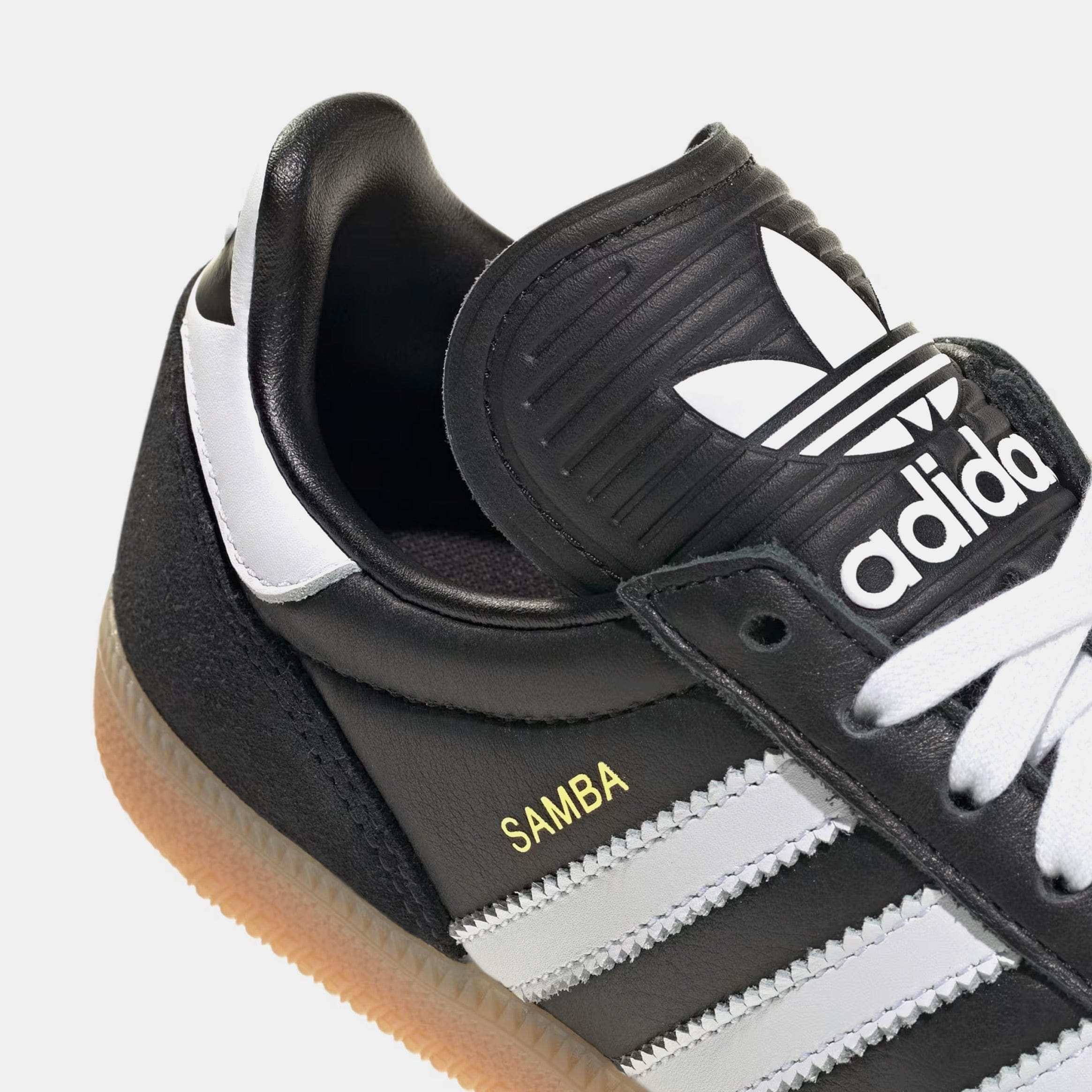 adidas Samba JP Grade School Lifestyle Shoes (Core Black/White/Gum)