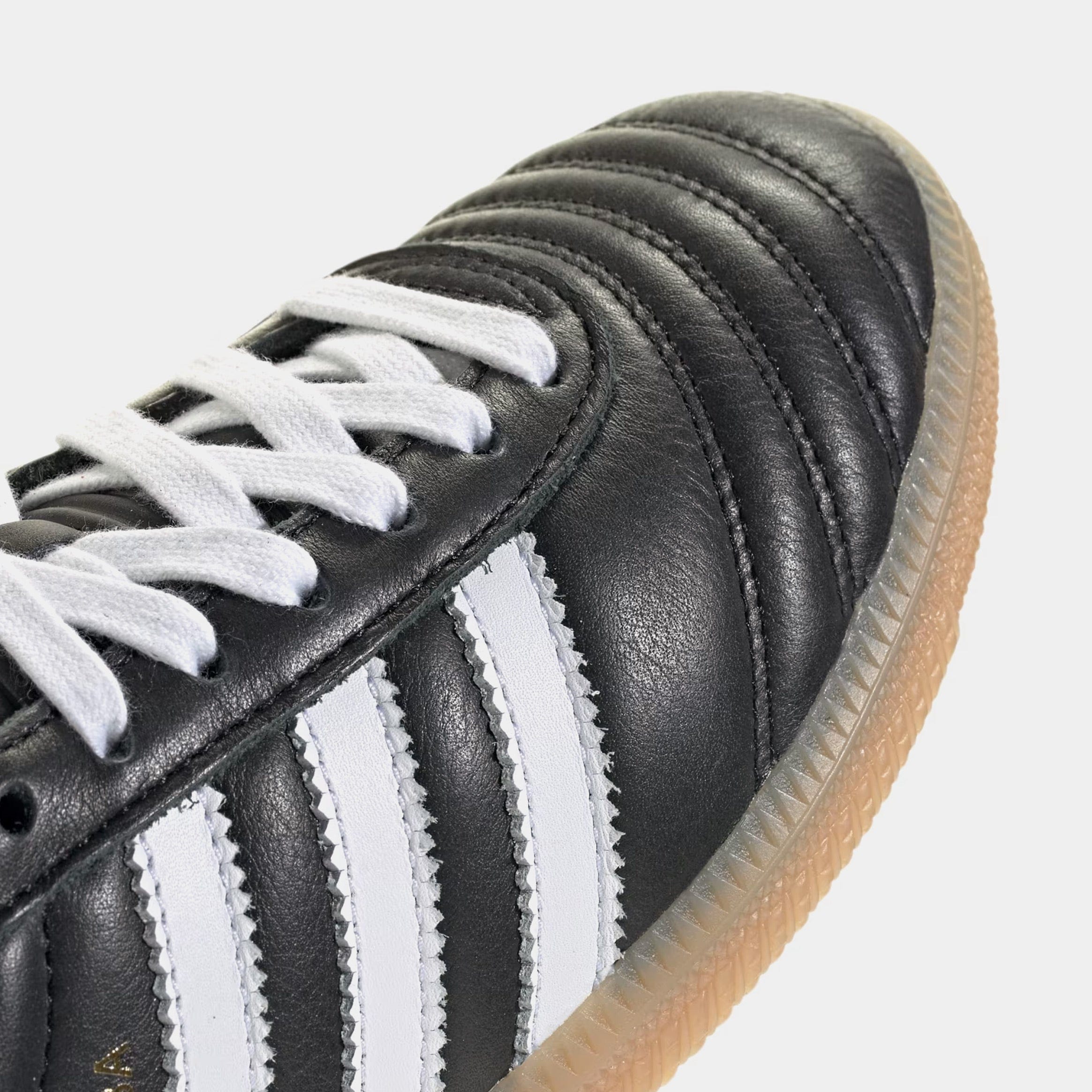 adidas Samba JP Grade School Lifestyle Shoes (Core Black/White/Gum)