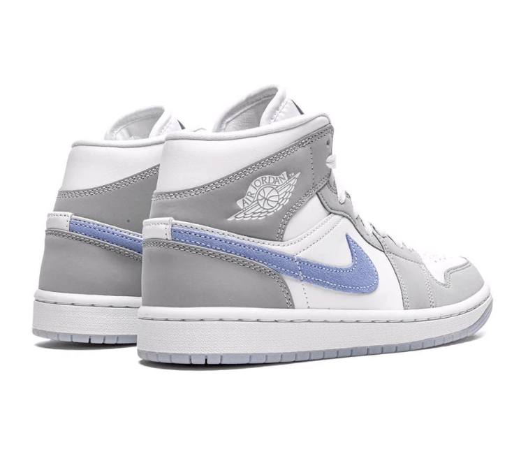 Air Jordan Women's Nike Air Jordan 1 Mid (Wolf Grey/Aluminium)